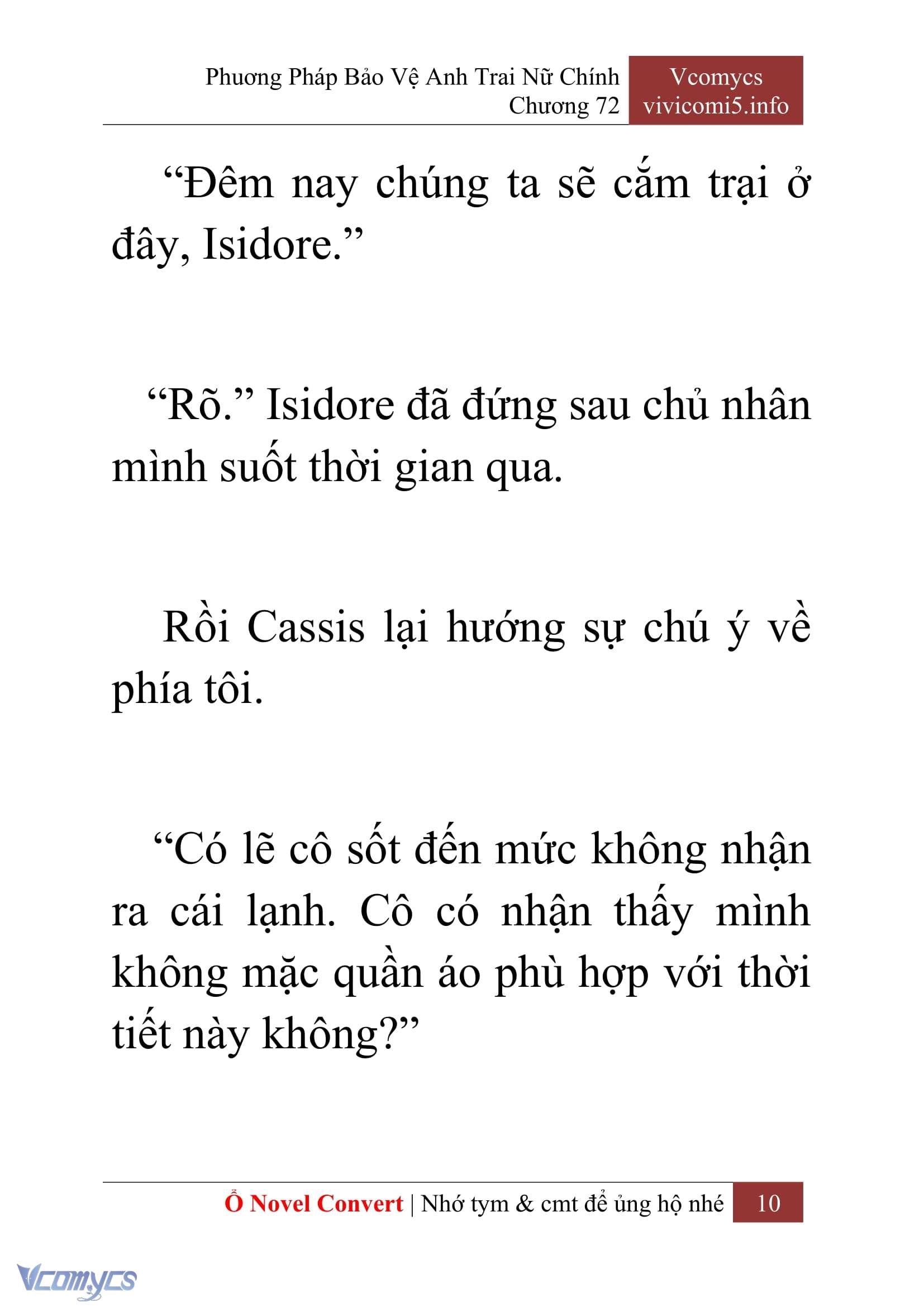 [Novel] Phương Pháp Bảo Vệ Anh Trai Nữ Chính Chap 72 - Trang 2