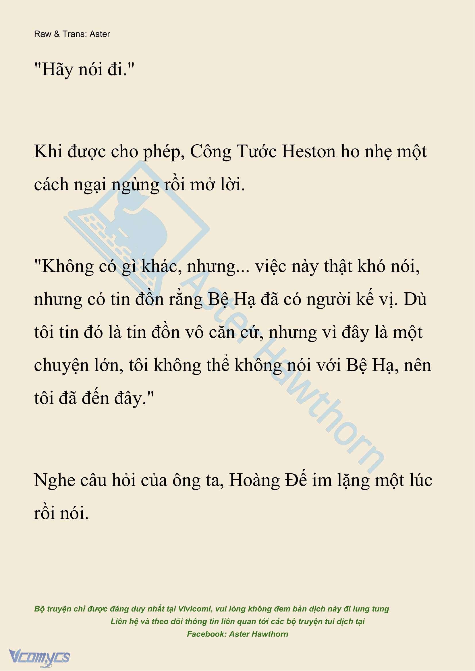 [NOVEL] Đêm Của Bệ Hạ Chap 111 - Next Chap 112