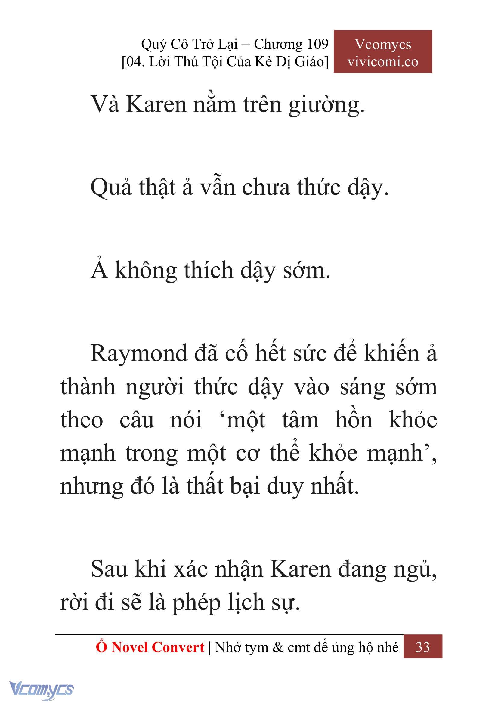 [Novel] Quý Cô Trở Lại Chap 109 - Trang 2