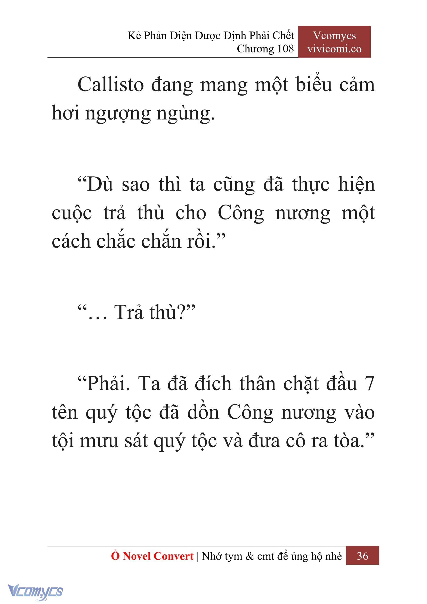[Novel] Kẻ Phản Diện Được Định Phải Chết Chap 108 - Next Chap 109