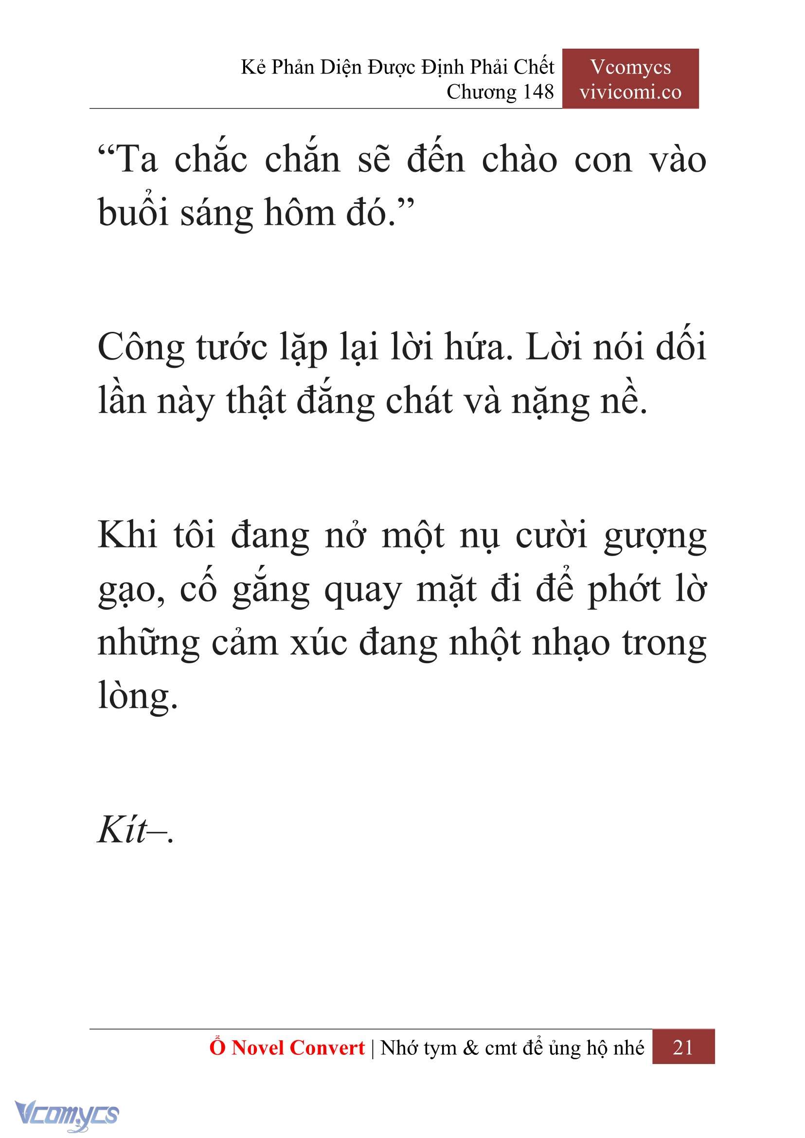 [Novel] Kẻ Phản Diện Được Định Phải Chết Chap 148 - Trang 2