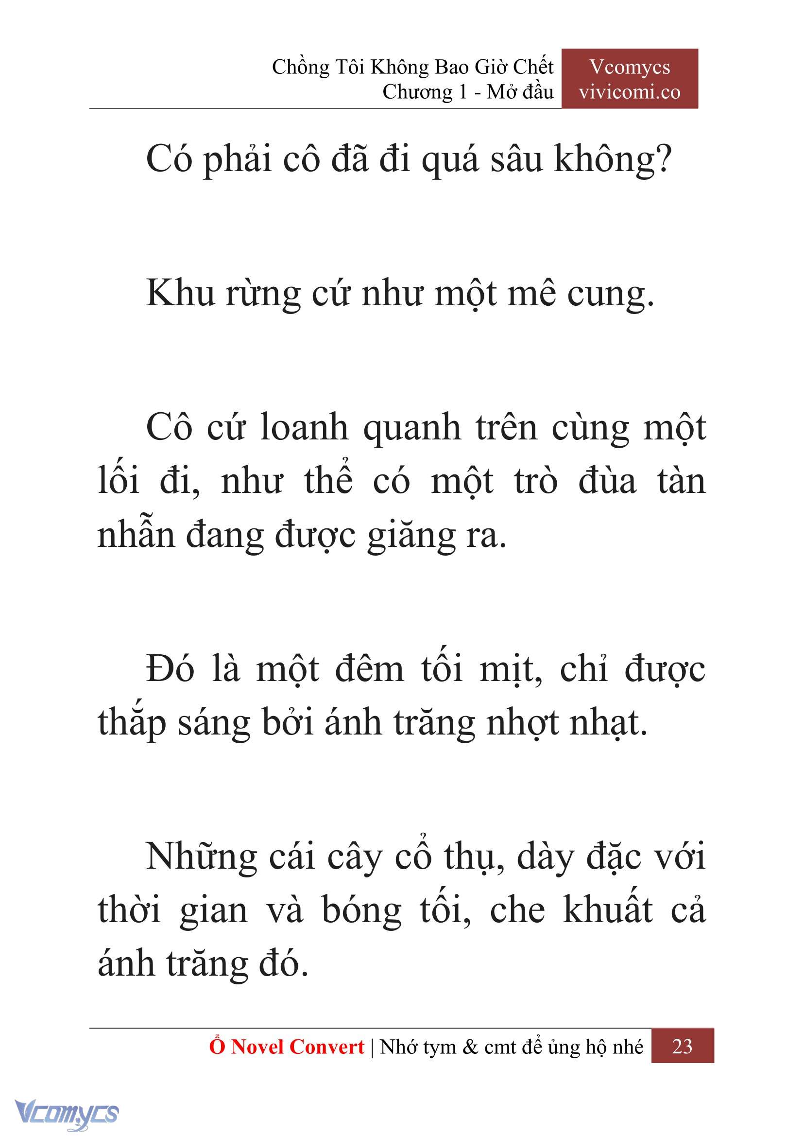 [Novel] Chồng Tôi Không Bao Giờ Chết Chap 1 - Trang 2