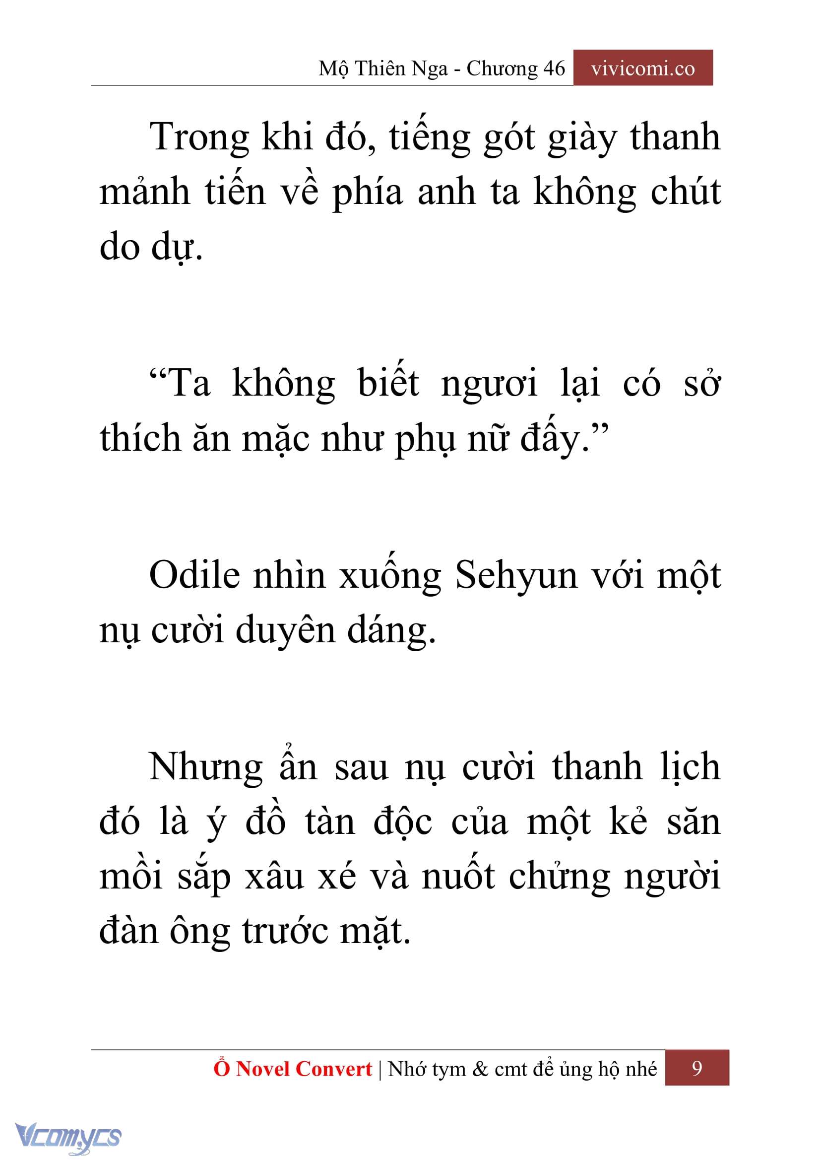 [Novel] Mộ Thiên Nga Chap 46 - Trang 2