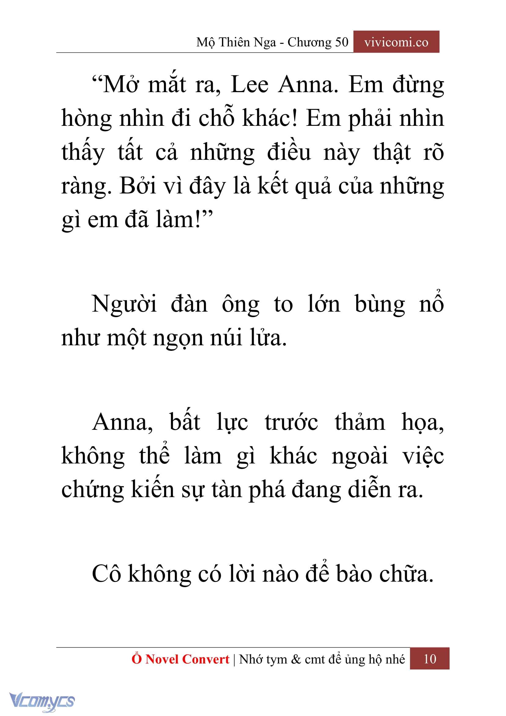 [Novel] Mộ Thiên Nga Chap 50 - Trang 2
