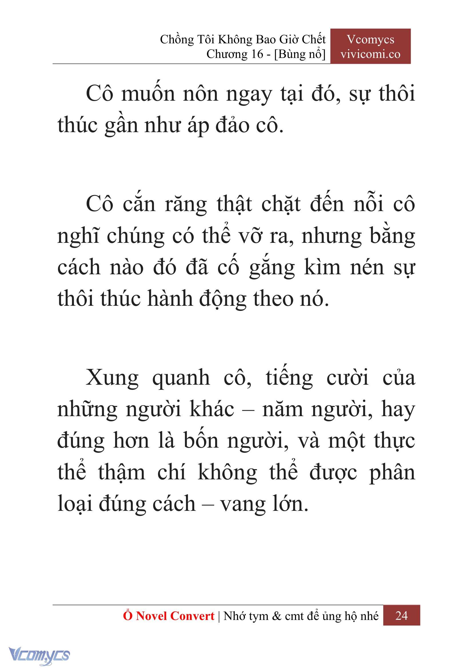 [Novel] Chồng Tôi Không Bao Giờ Chết Chap 16 - Trang 2