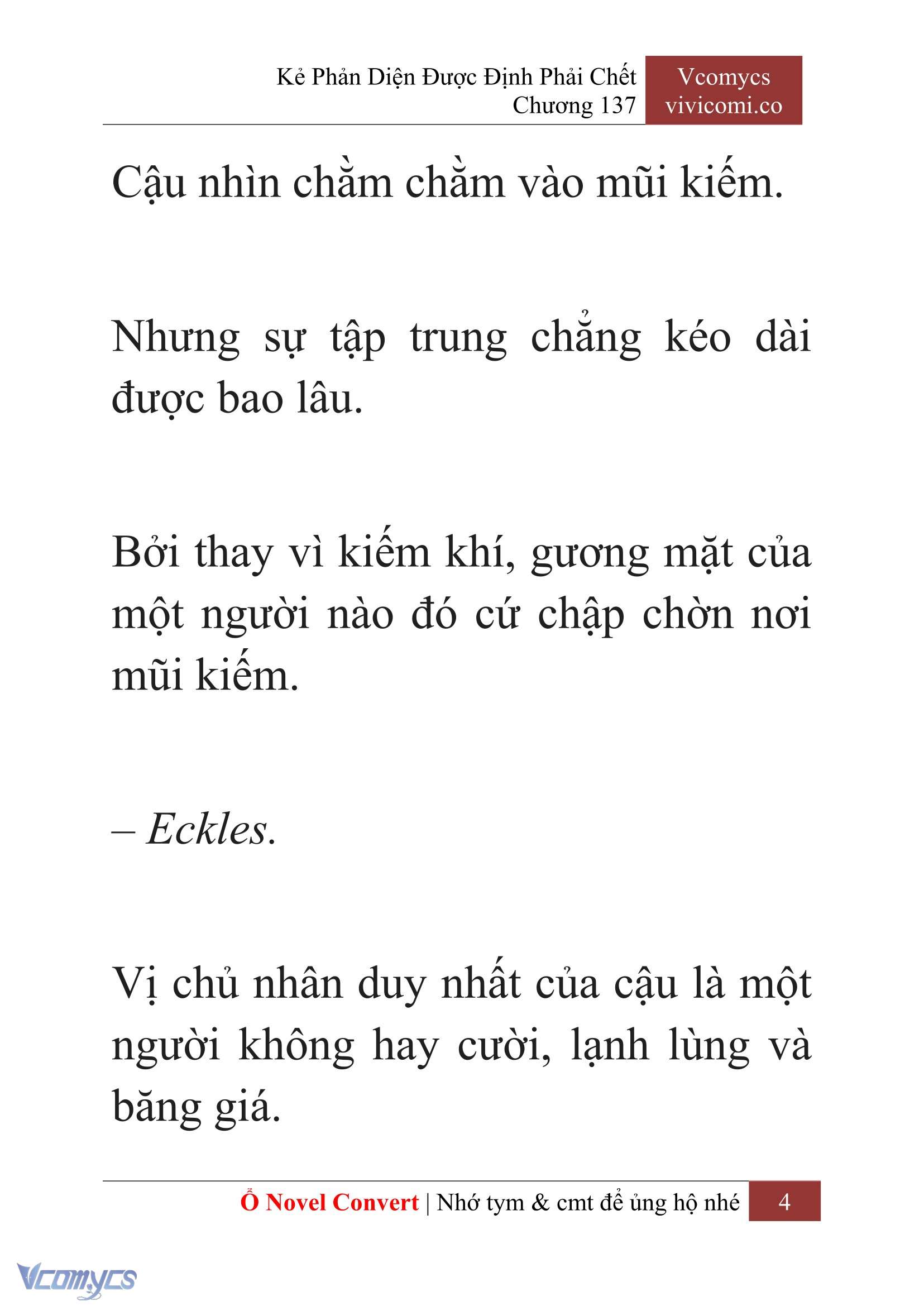 [Novel] Kẻ Phản Diện Được Định Phải Chết Chap 137 - Trang 2