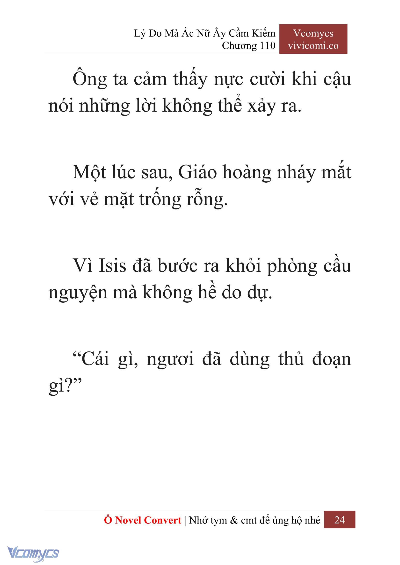 [Novel] Lý Do Mà Ác Nữ Ấy Cầm Kiếm Chap 110 - Next Chap 111