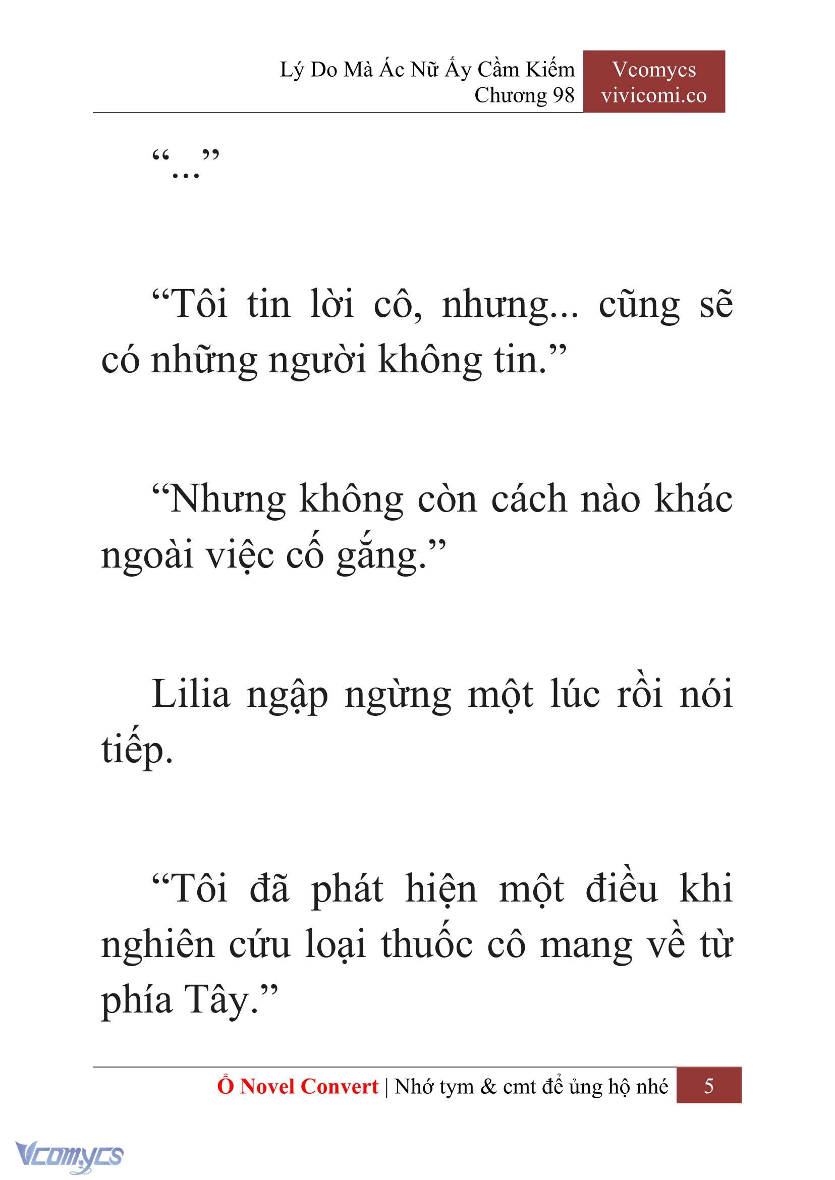 [Novel] Lý Do Mà Ác Nữ Ấy Cầm Kiếm Chap 98 - Next Chap 99