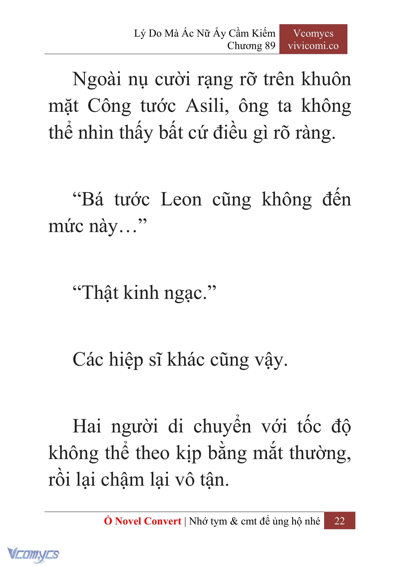 [Novel] Lý Do Mà Ác Nữ Ấy Cầm Kiếm Chap 89 - Next Chap 90