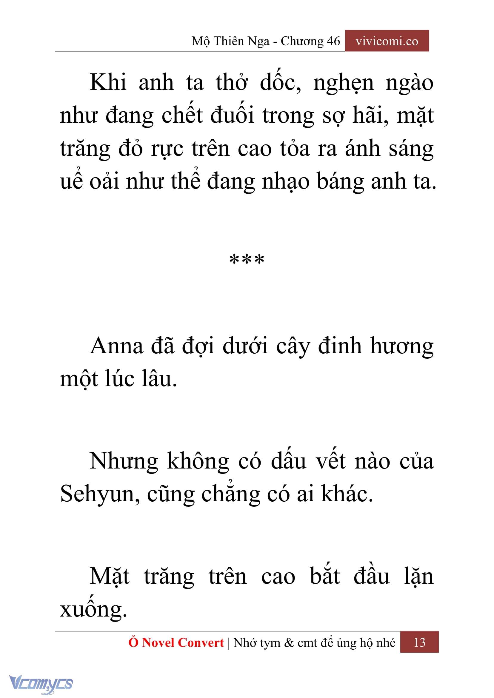 [Novel] Mộ Thiên Nga Chap 46 - Trang 2