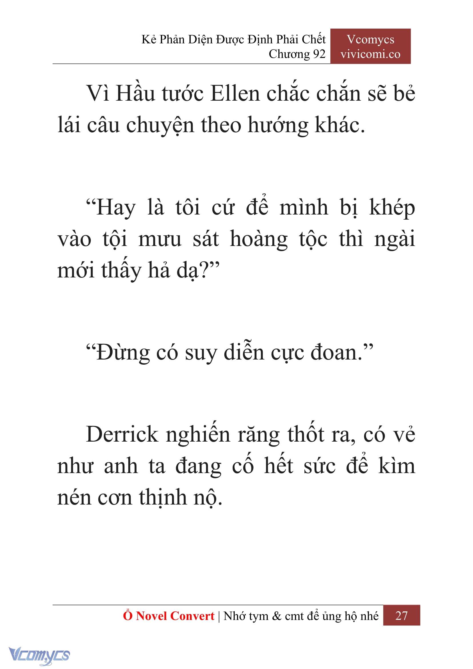 [Novel] Kẻ Phản Diện Được Định Phải Chết Chap 92 - Trang 2