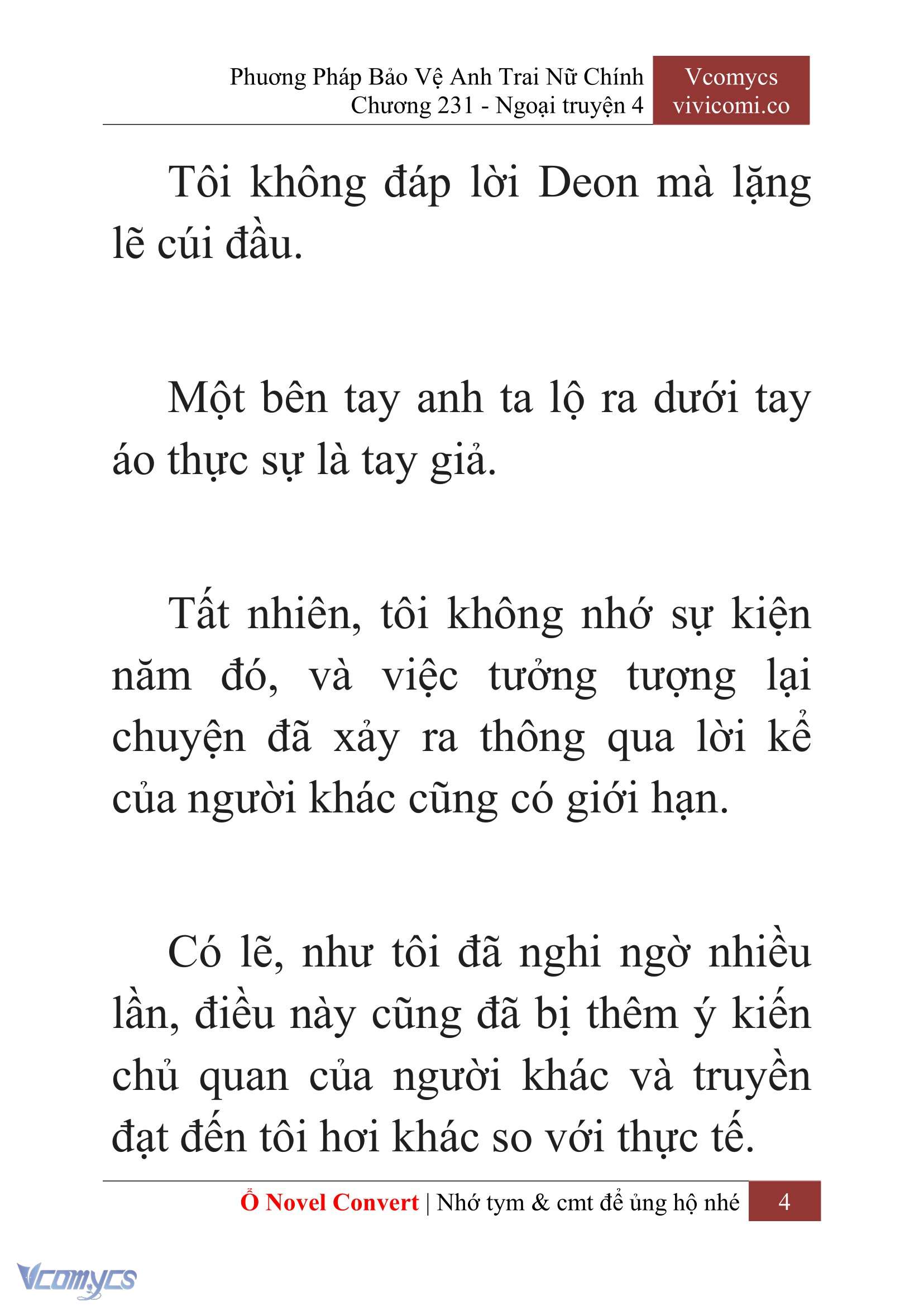 [Novel] Phương Pháp Bảo Vệ Anh Trai Nữ Chính Chap 231 - Trang 2