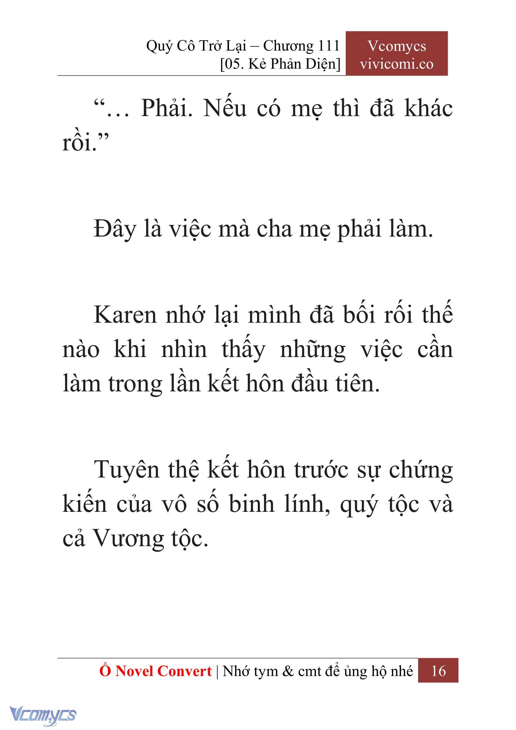 [Novel] Quý Cô Trở Lại Chap 111 - Trang 2