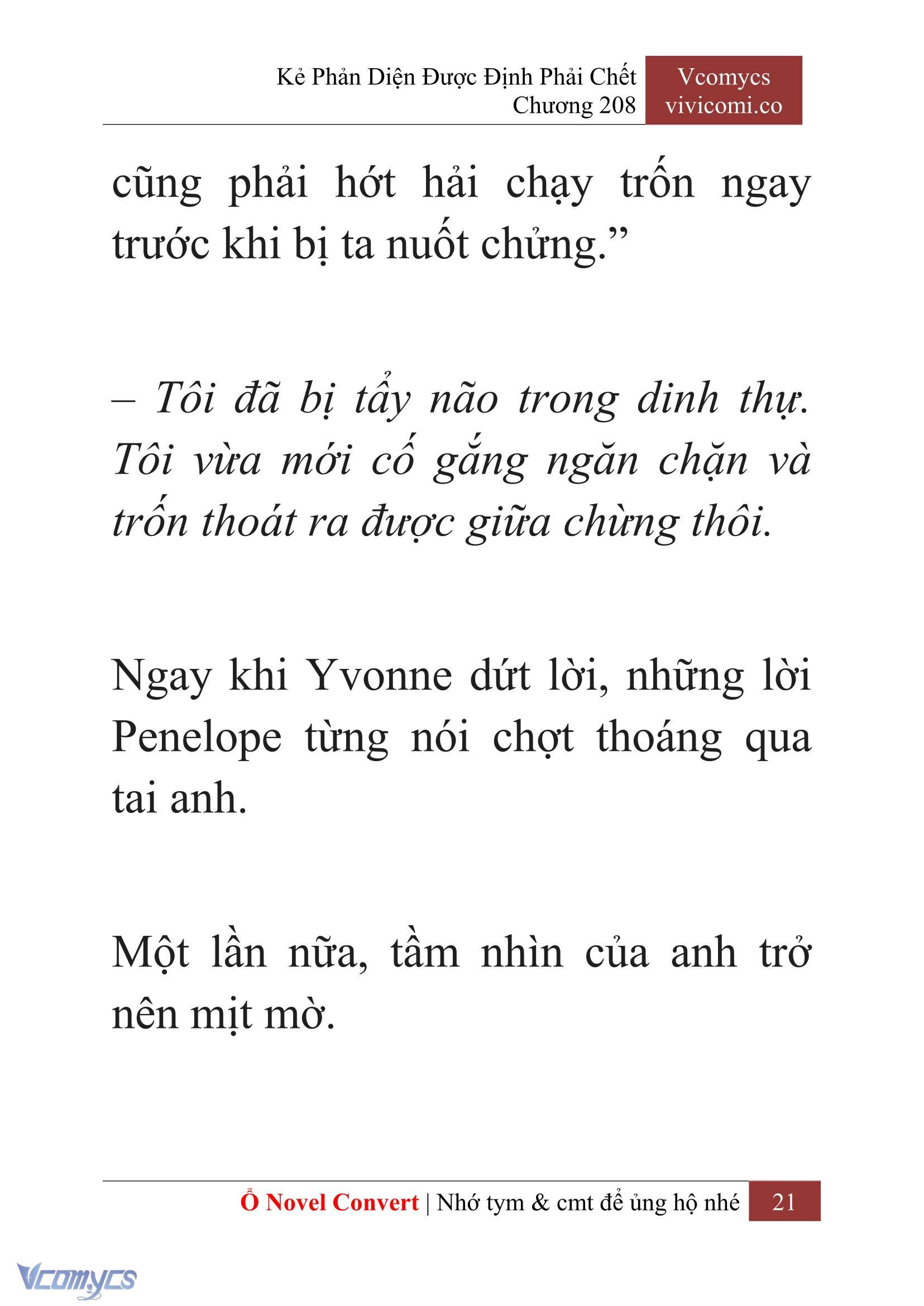 [Novel] Kẻ Phản Diện Được Định Phải Chết Chap 208 - Next Chap 209