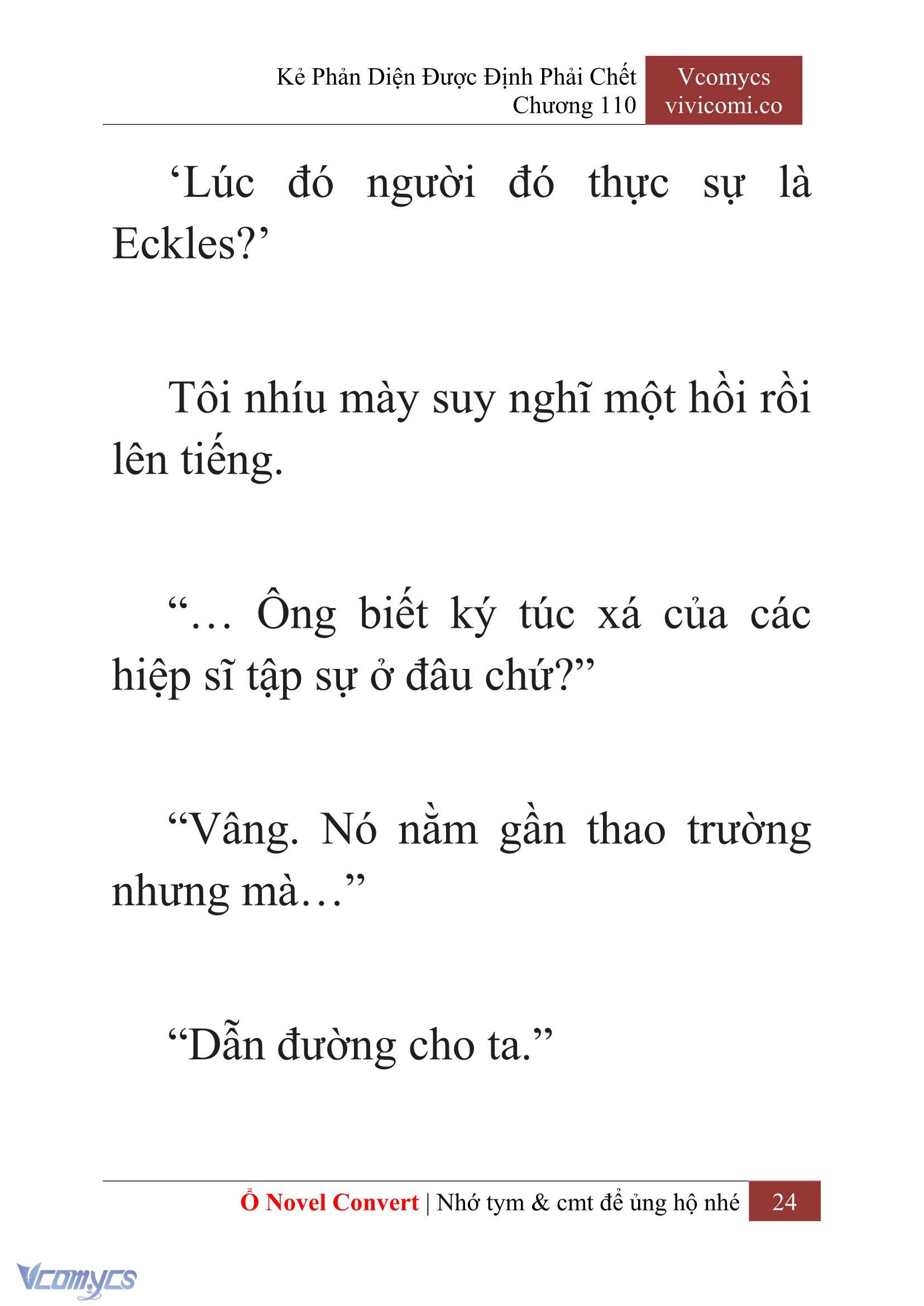 [Novel] Kẻ Phản Diện Được Định Phải Chết Chap 110 - Next Chap 111