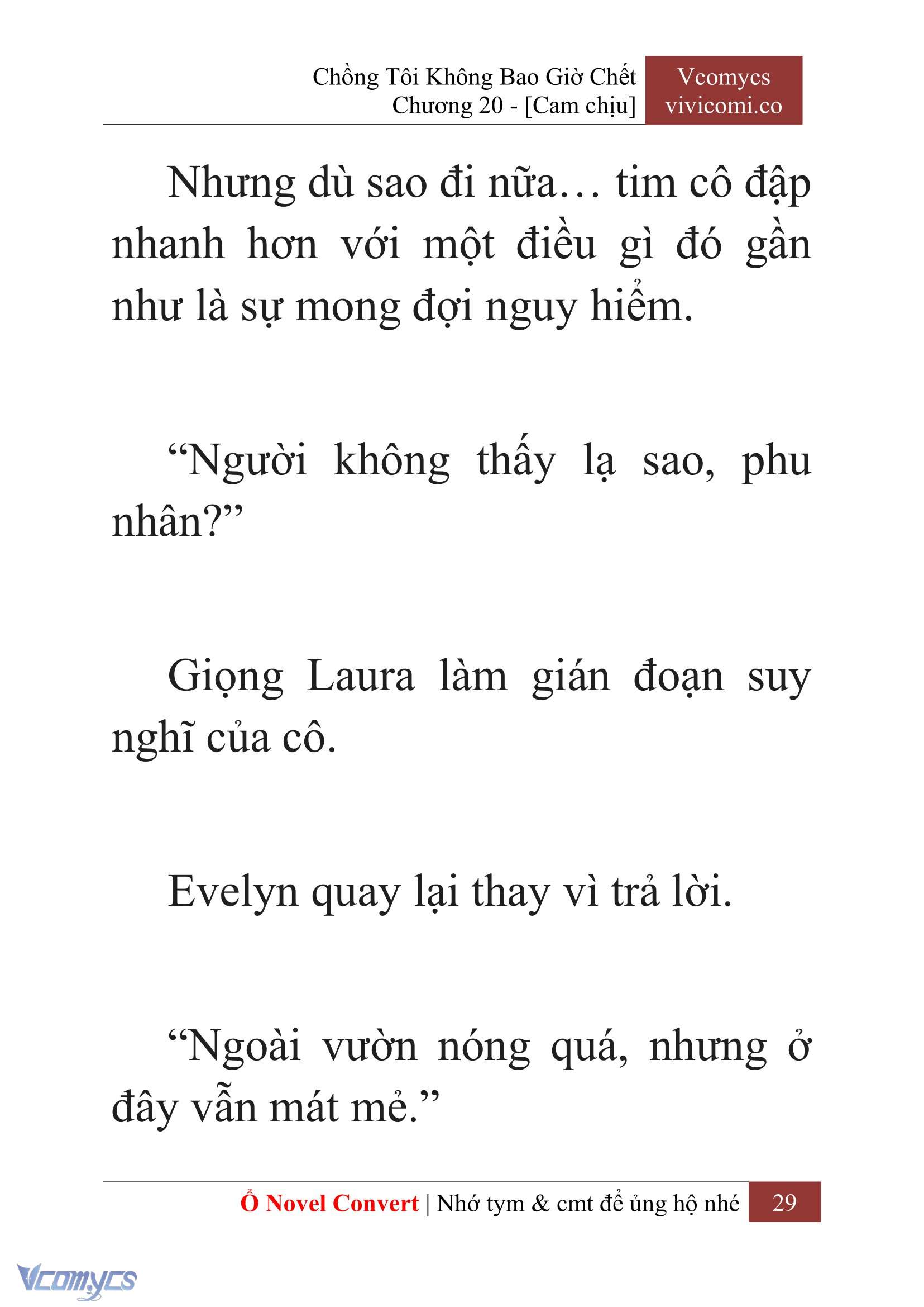 [Novel] Chồng Tôi Không Bao Giờ Chết Chap 20 - Trang 2