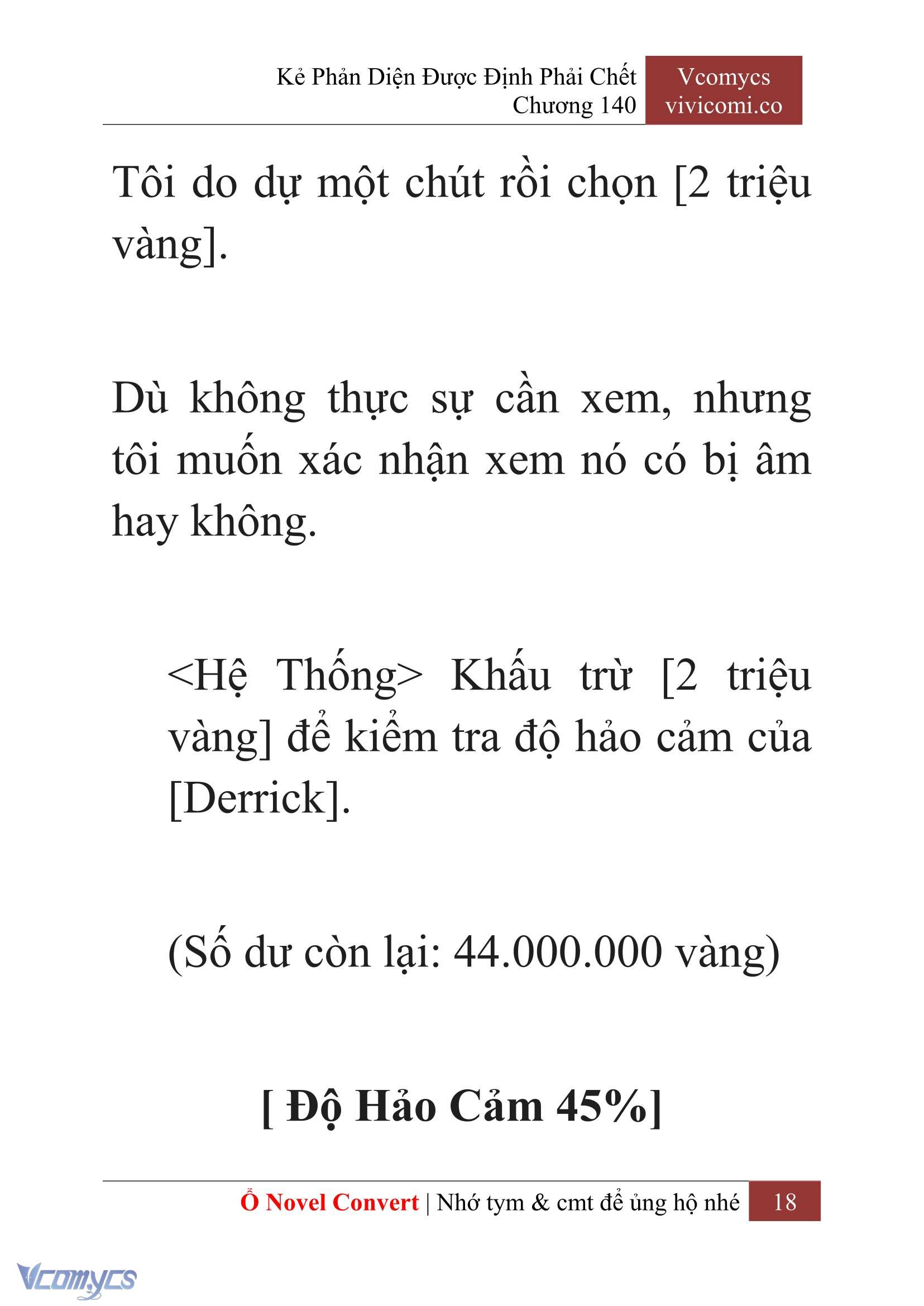 [Novel] Kẻ Phản Diện Được Định Phải Chết Chap 140 - Trang 2