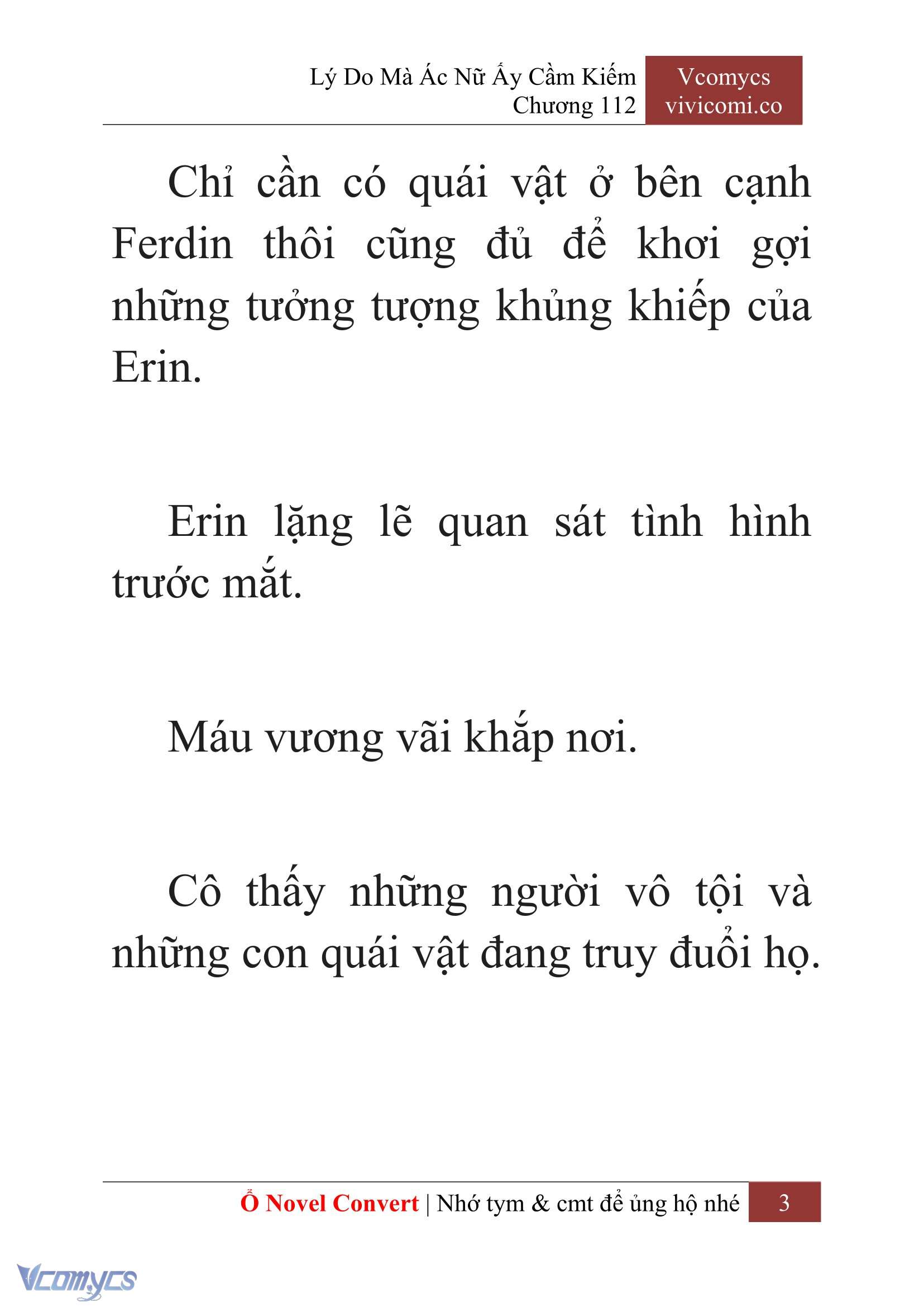 [Novel] Lý Do Mà Ác Nữ Ấy Cầm Kiếm Chap 112 - Trang 2