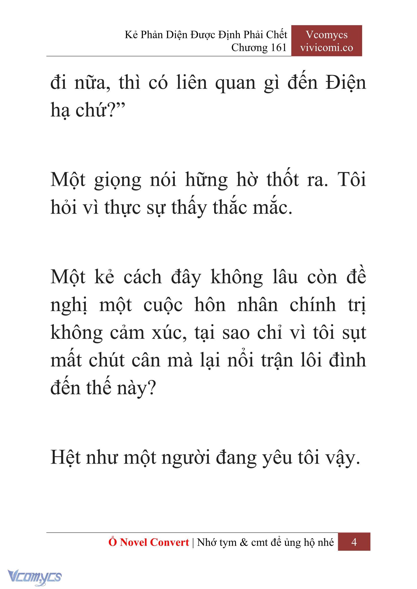 [Novel] Kẻ Phản Diện Được Định Phải Chết Chap 161 - Trang 2