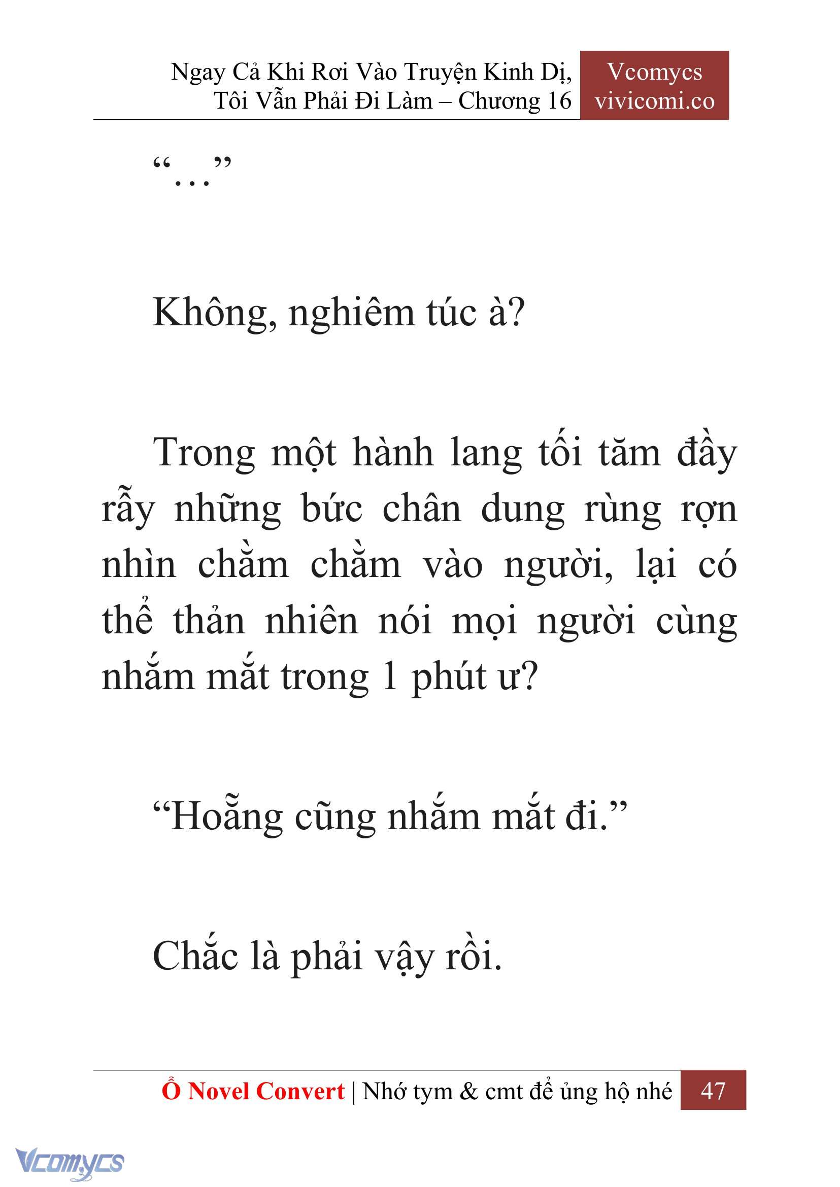 [Novel] Ngay Cả Khi Rơi Vào Truyện Kinh Dị, Tôi Vẫn Phải Đi Làm Chap 16 - Trang 2