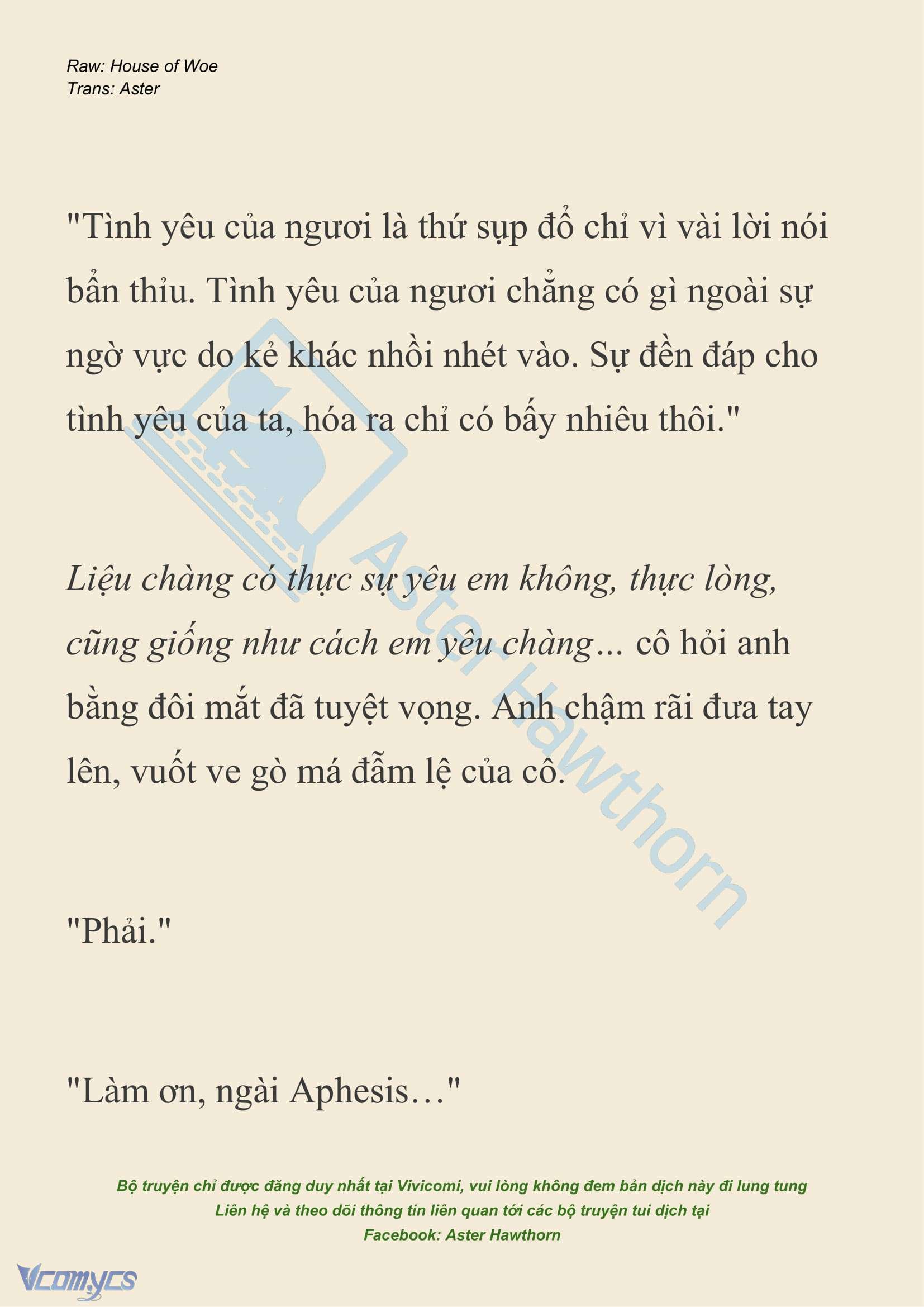 [NOVEL] Dành Cho Các Nữ Thần: Dành cho Psyche Chap 35 - Trang 2