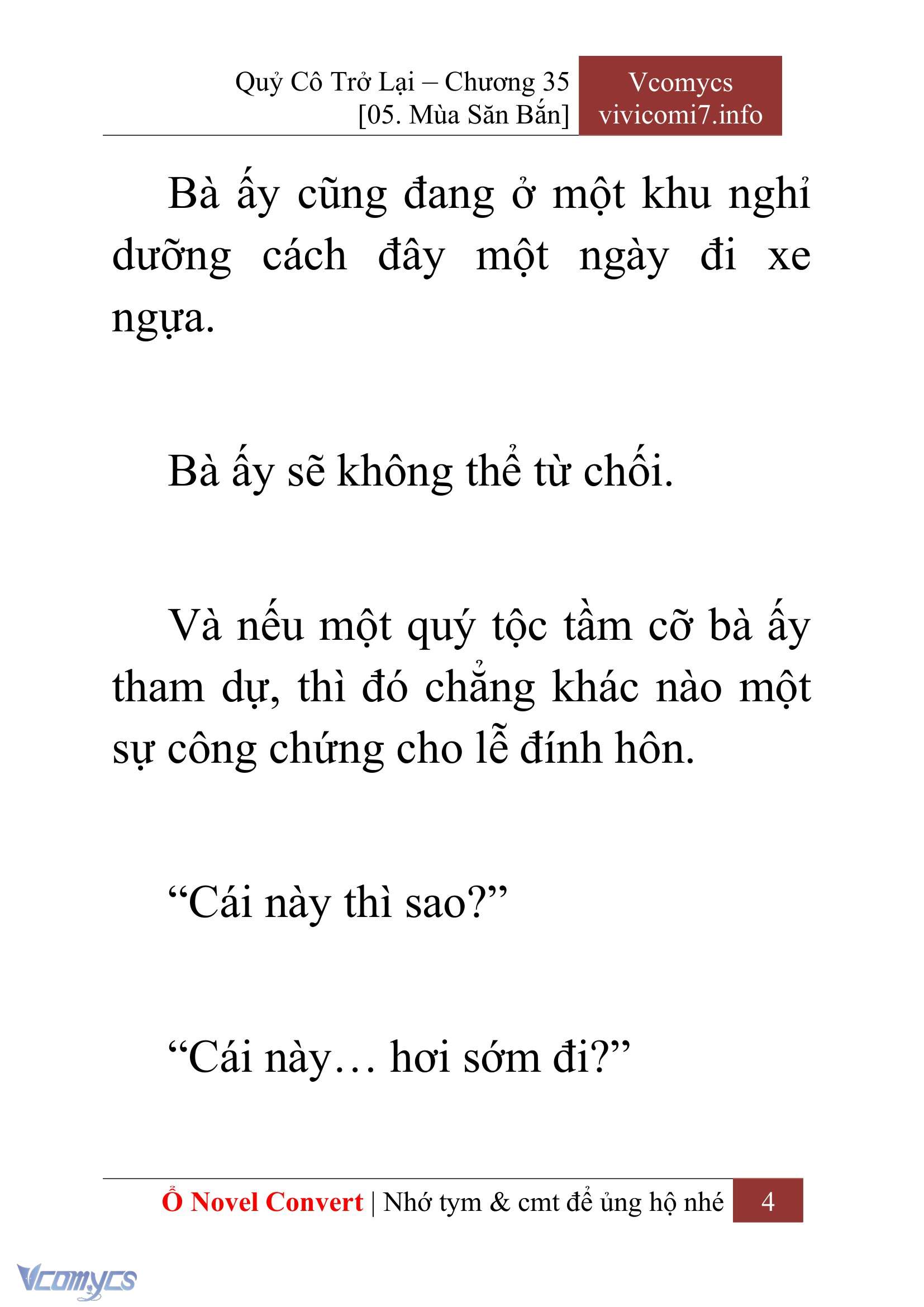 [Novel] Quý Cô Trở Lại Chap 35 - Trang 2