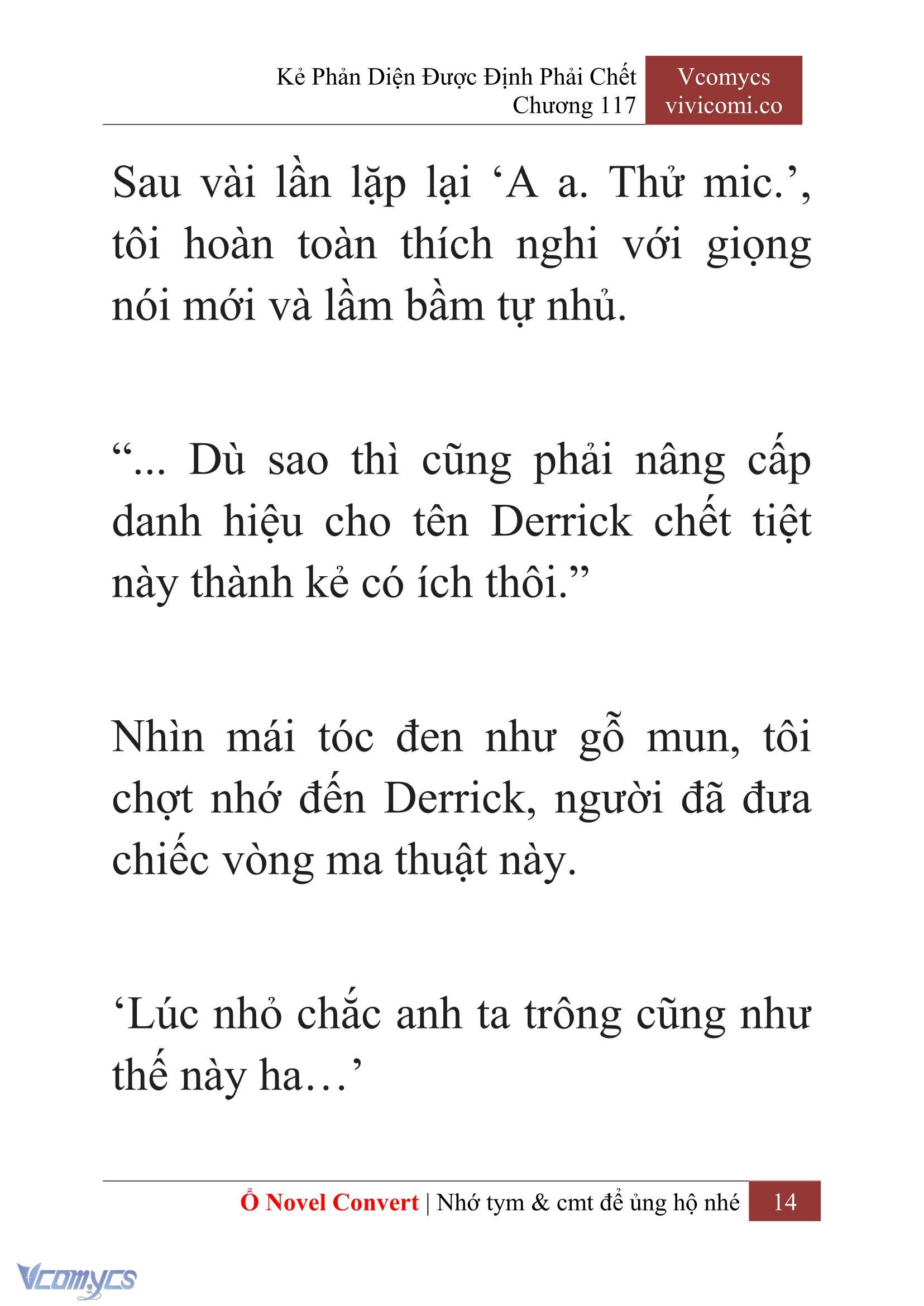 [Novel] Kẻ Phản Diện Được Định Phải Chết Chap 117 - Trang 2