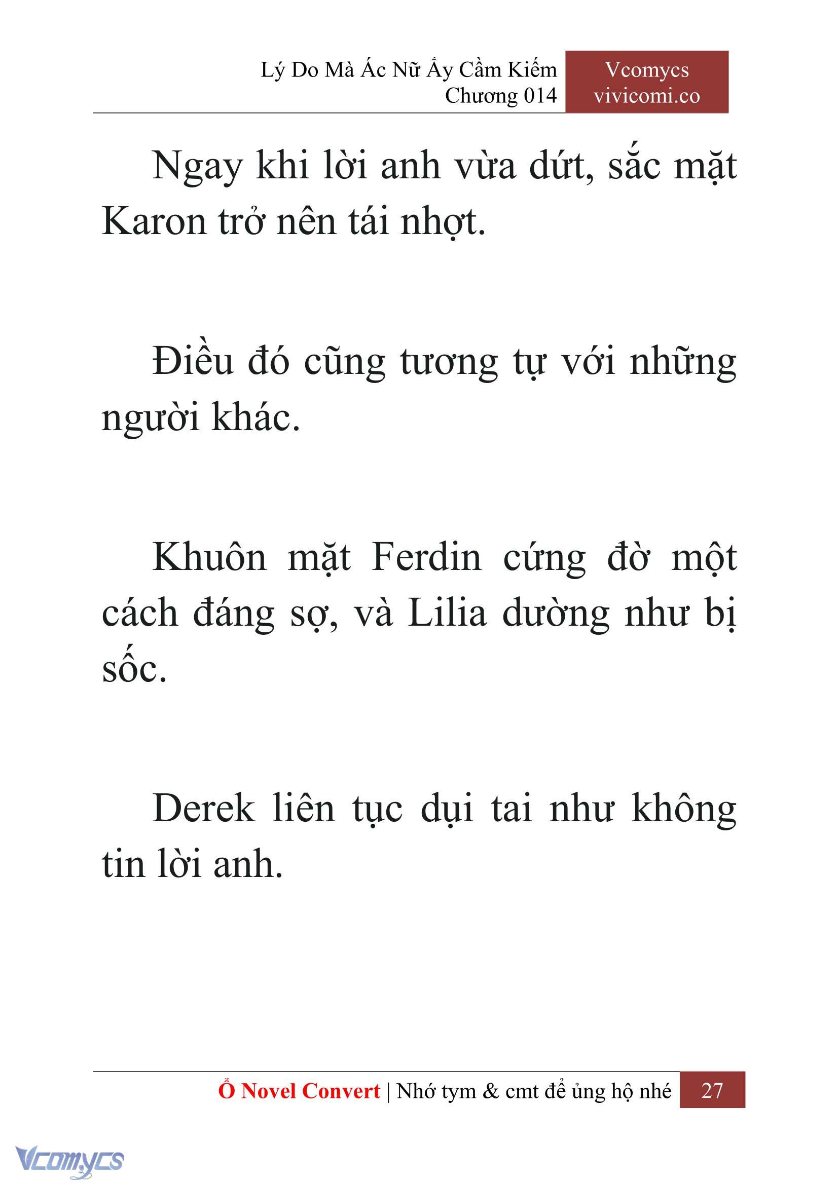 [Novel] Lý Do Mà Ác Nữ Ấy Cầm Kiếm Chap 14 - Next Chap 15