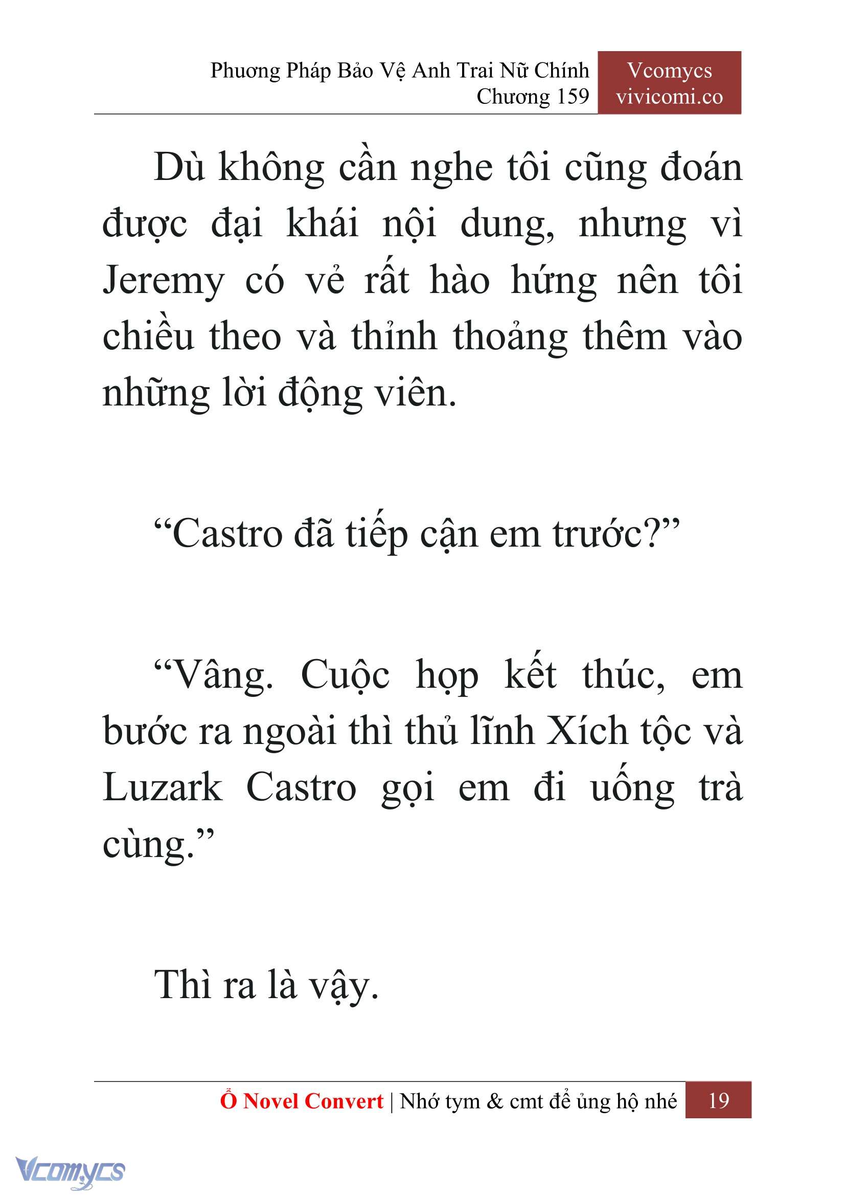 [Novel] Phương Pháp Bảo Vệ Anh Trai Nữ Chính Chap 159 - Trang 2