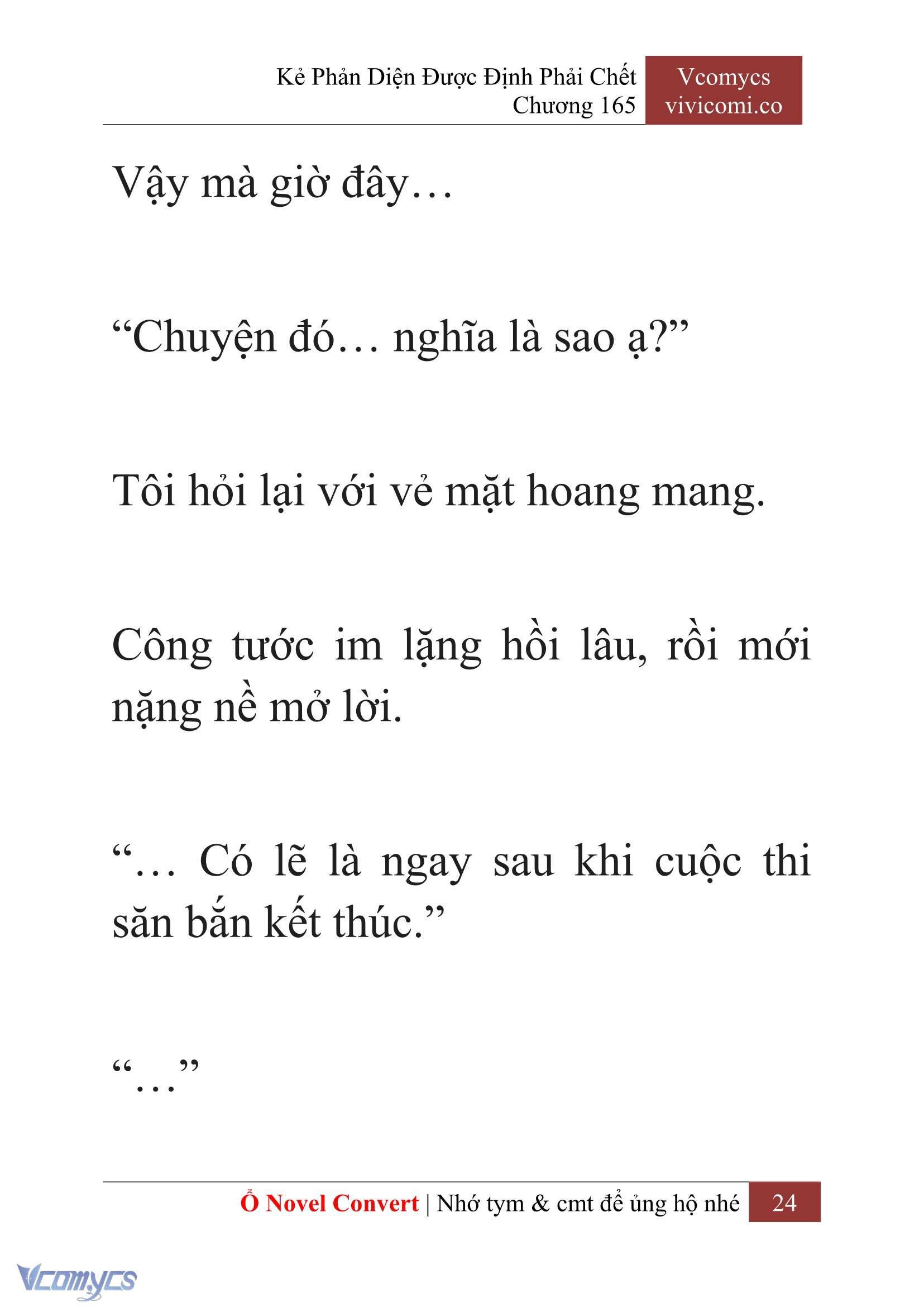 [Novel] Kẻ Phản Diện Được Định Phải Chết Chap 165 - Trang 2