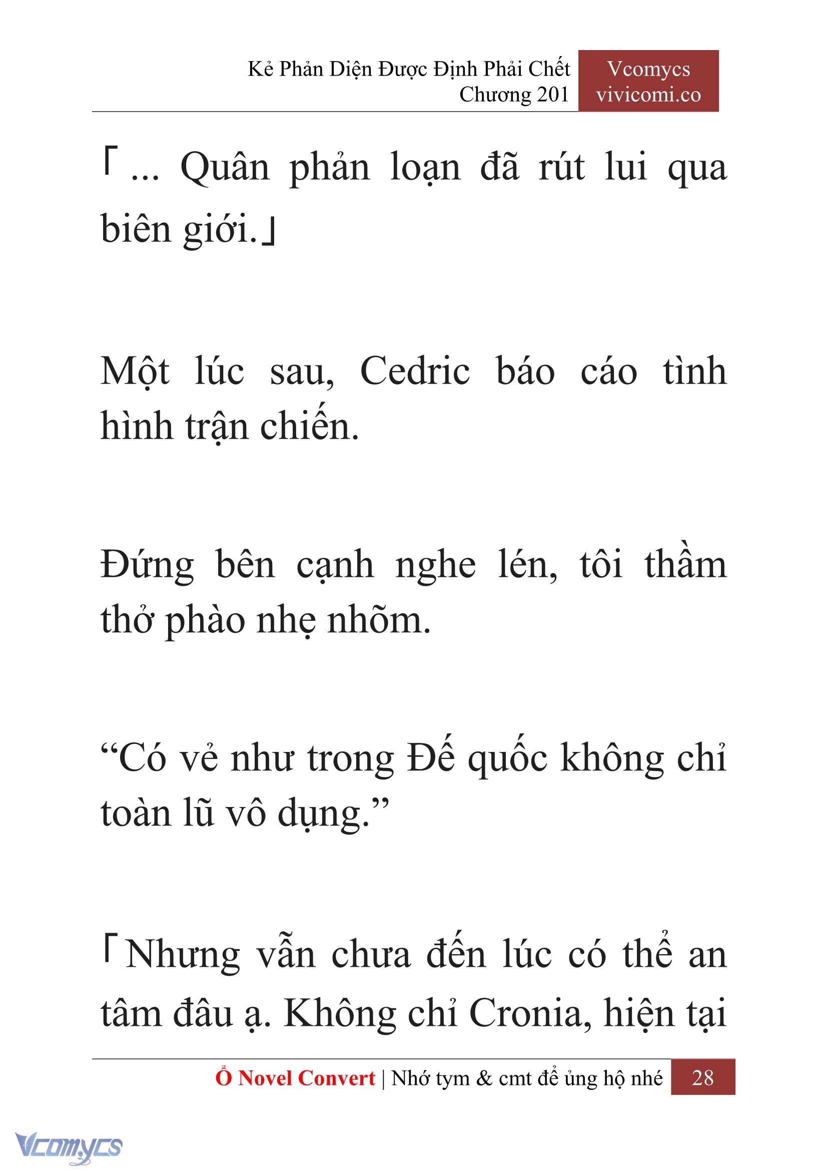 [Novel] Kẻ Phản Diện Được Định Phải Chết Chap 201 - Trang 2