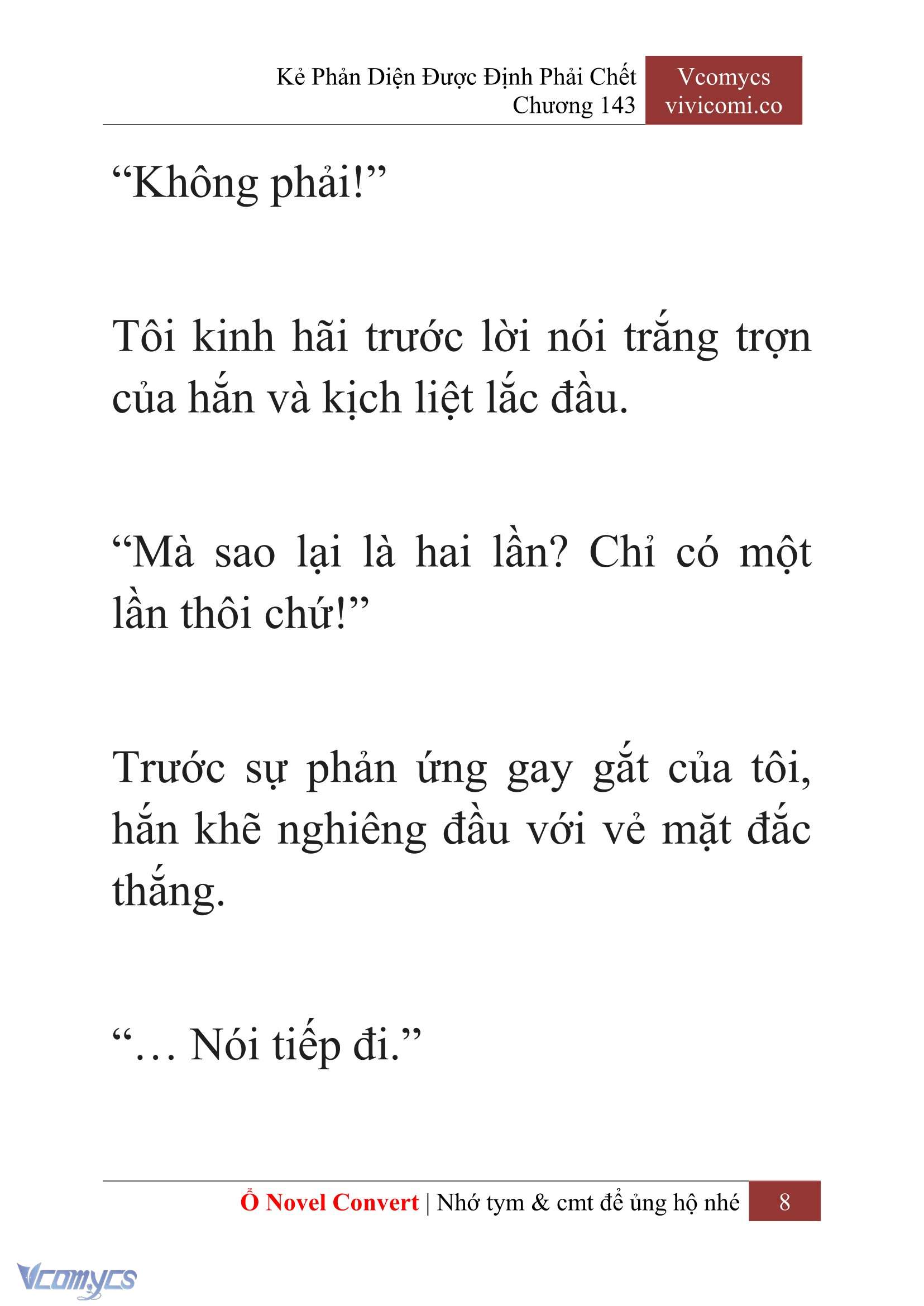 [Novel] Kẻ Phản Diện Được Định Phải Chết Chap 143 - Next Chap 144