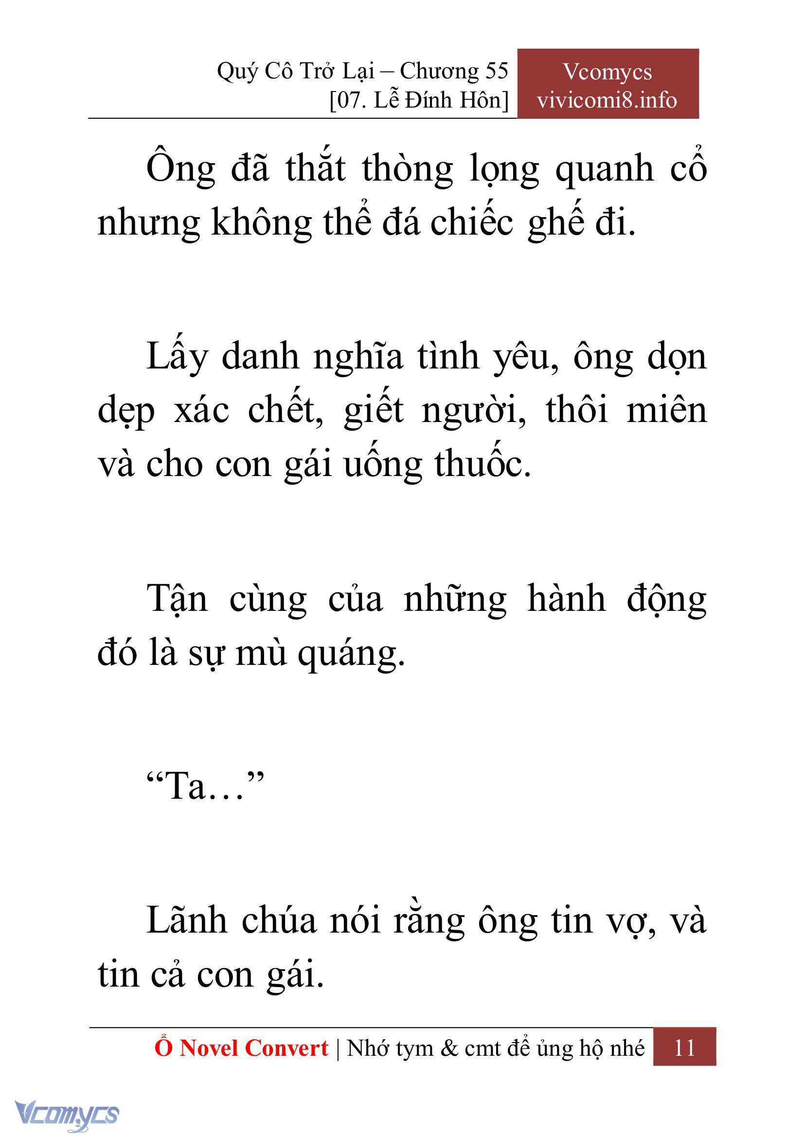 [Novel] Quý Cô Trở Lại Chap 55 - Trang 2