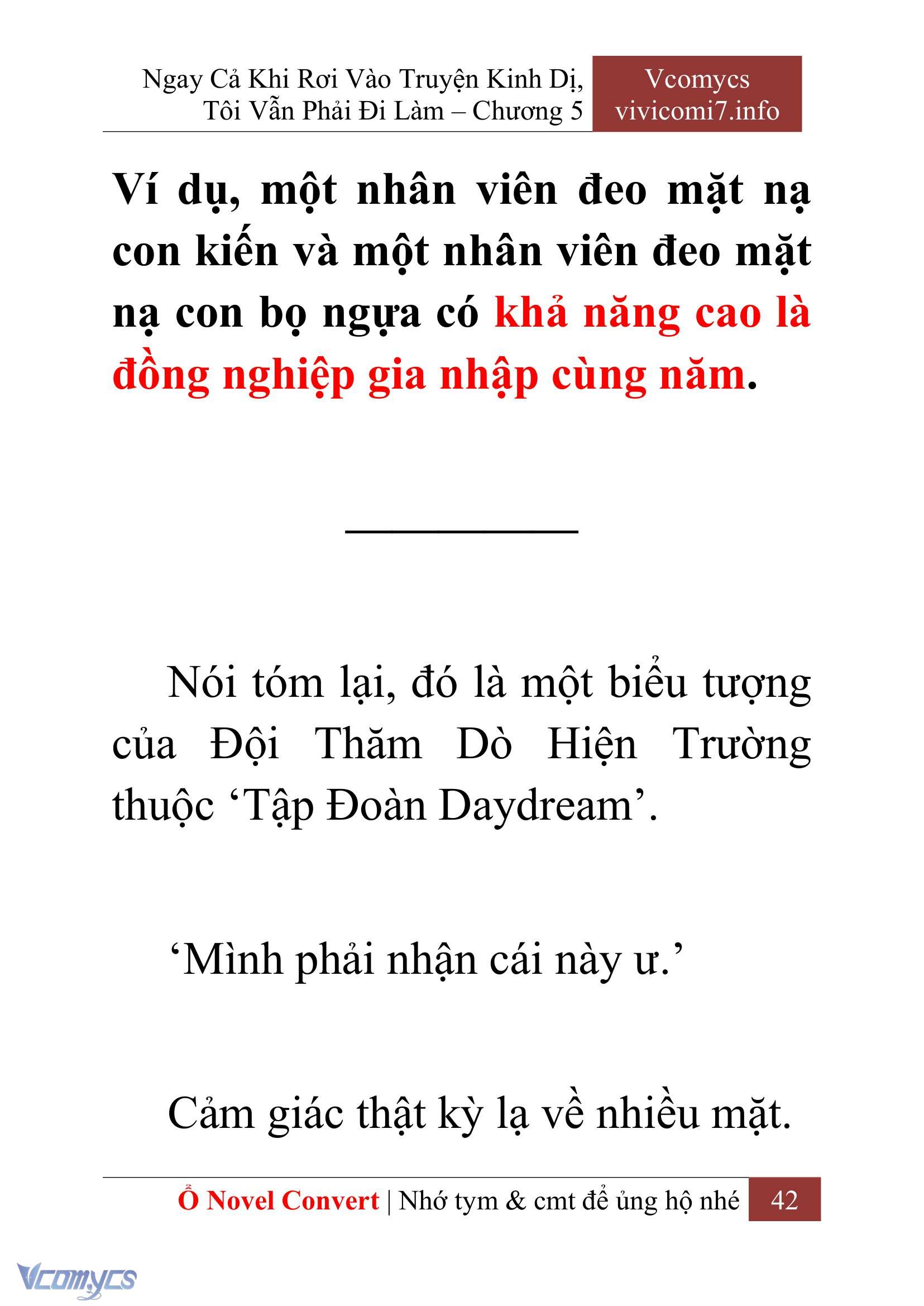 [Novel] Ngay Cả Khi Rơi Vào Truyện Kinh Dị, Tôi Vẫn Phải Đi Làm Chap 5 - Trang 2