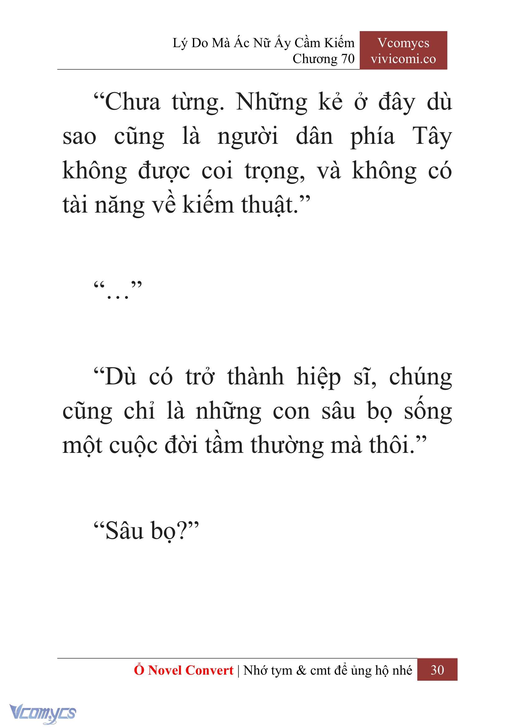 [Novel] Lý Do Mà Ác Nữ Ấy Cầm Kiếm Chap 70 - Next Chap 71