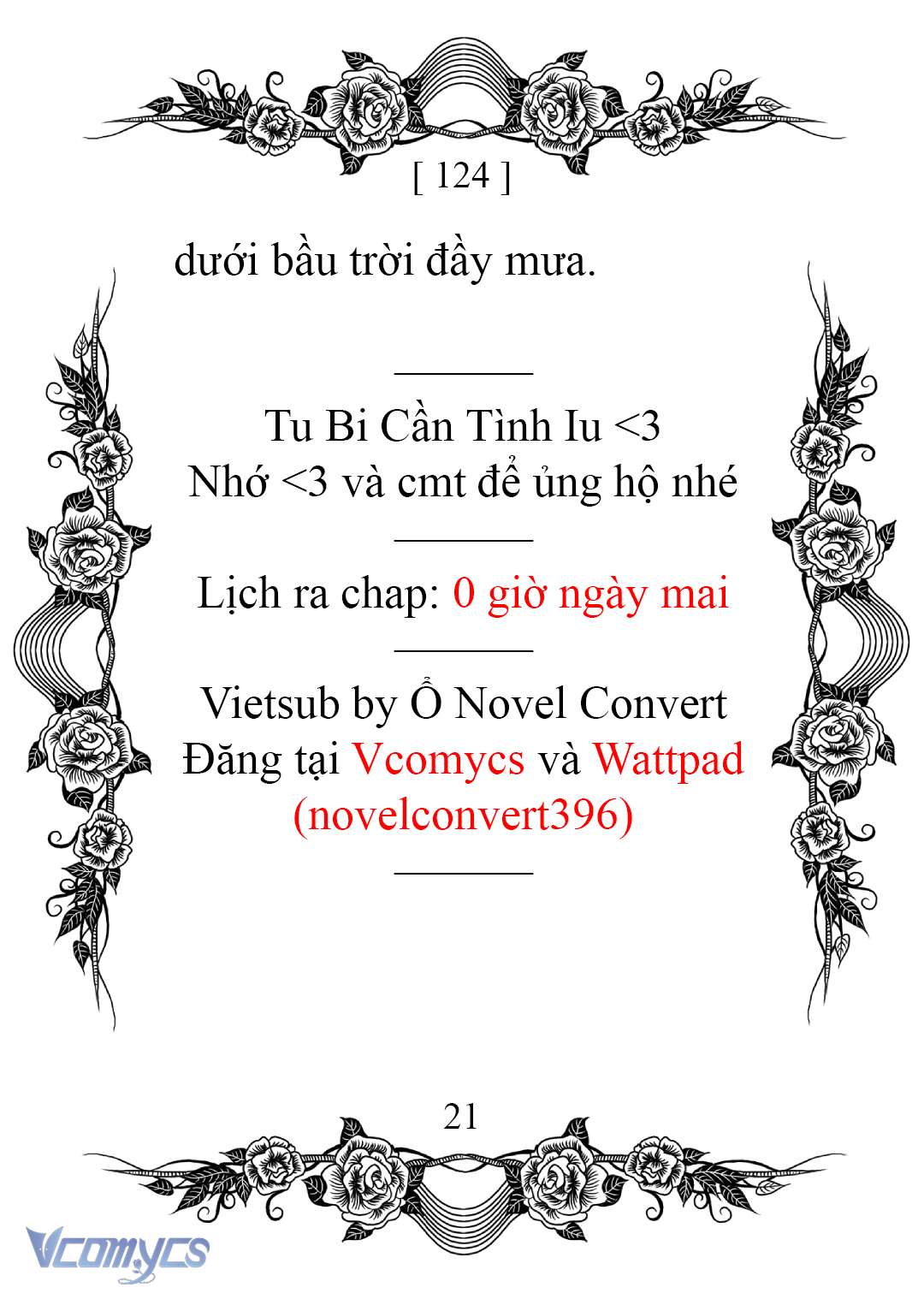 [Novel] Chào Mừng Đến Với Dinh Thự Hoa Hồng Chap 124 - Next Chap 125
