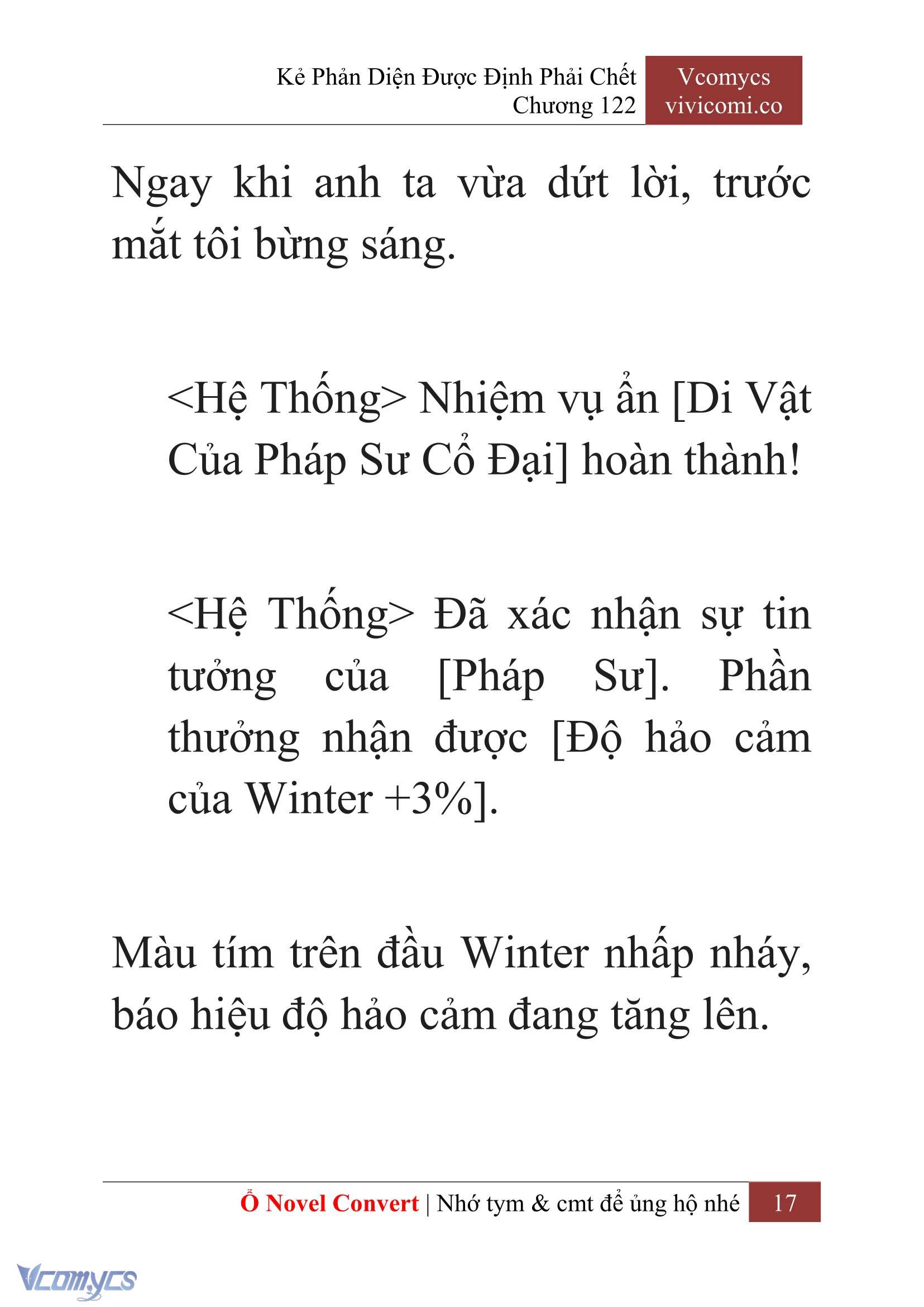[Novel] Kẻ Phản Diện Được Định Phải Chết Chap 122 - Next Chap 123