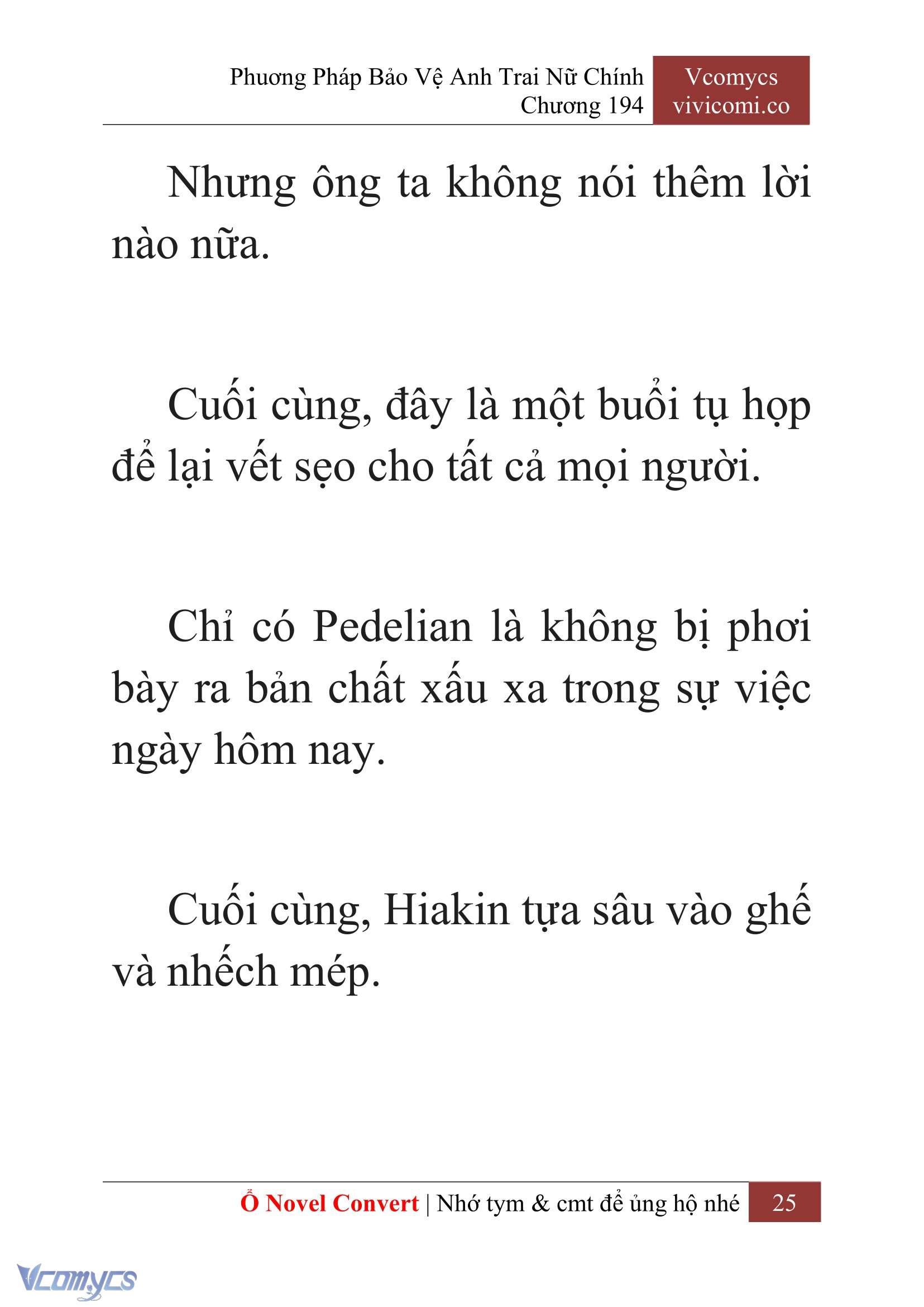[Novel] Phương Pháp Bảo Vệ Anh Trai Nữ Chính Chap 194 - Trang 2