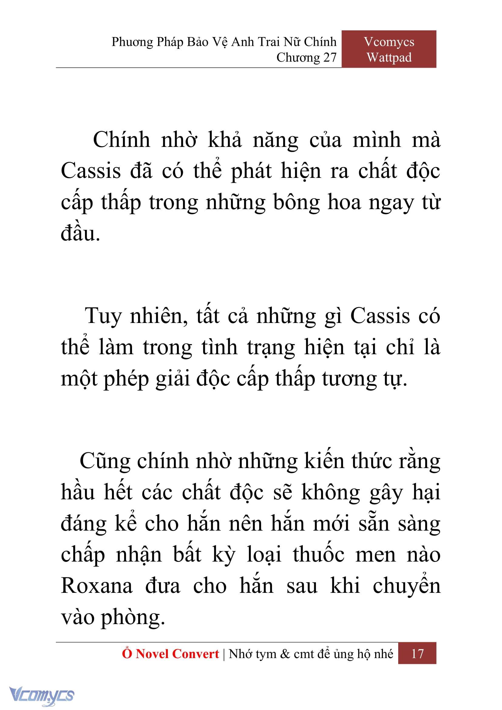 [Novel] Phương Pháp Bảo Vệ Anh Trai Nữ Chính Chap 27 - Trang 2