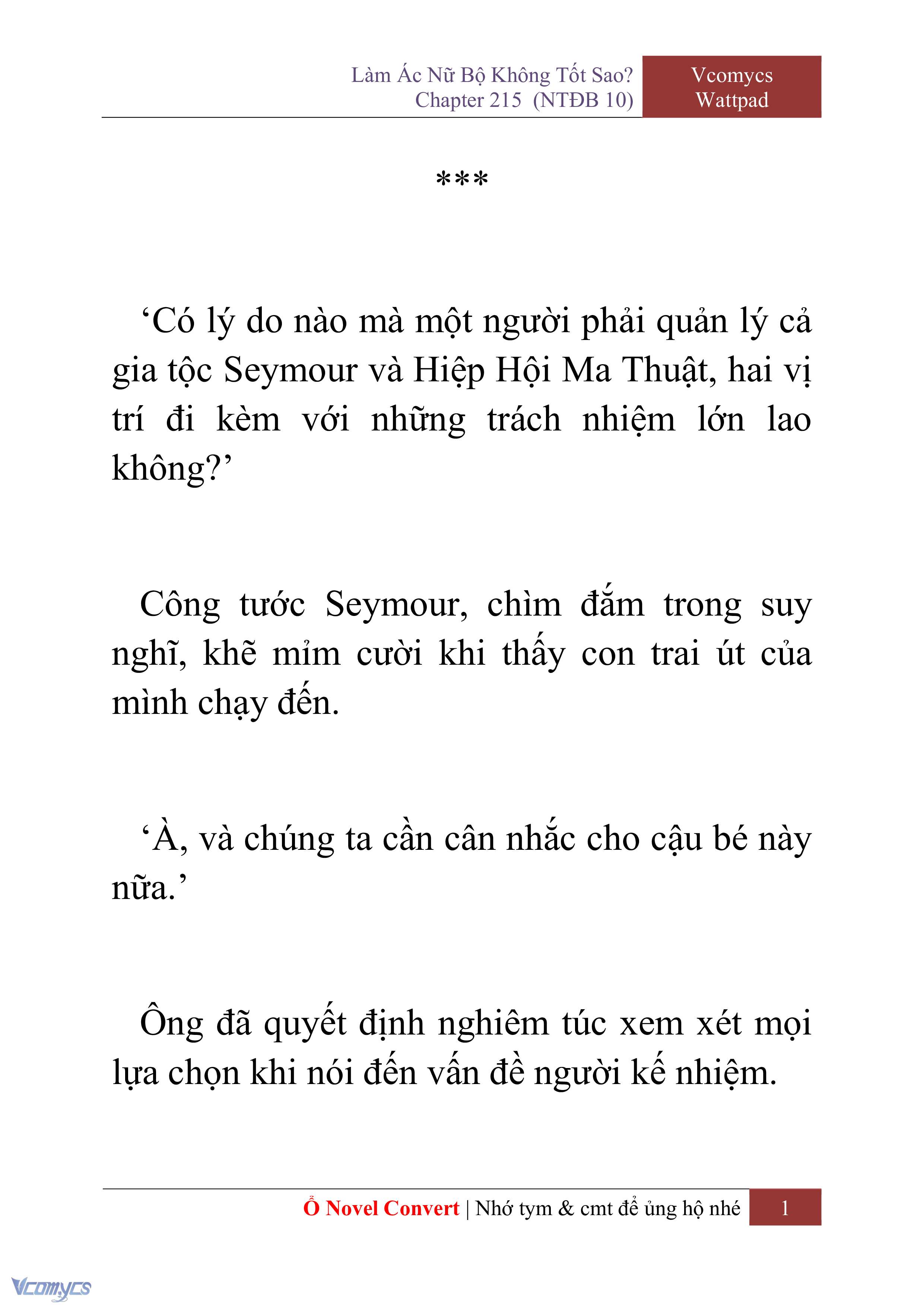 [Novel] Làm Ác Nữ Bộ Không Tốt Sao? Chap 215 - Trang 2