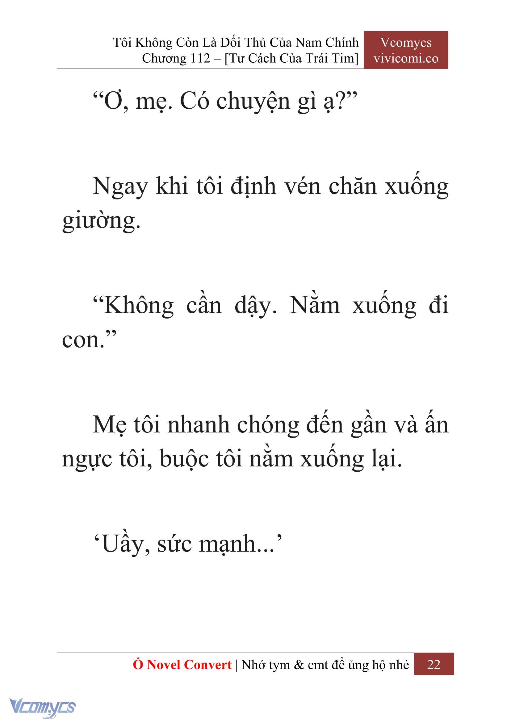 [Novel] Tôi Không Còn Là Đối Thủ Của Nam Chính Chap 112 - Trang 2