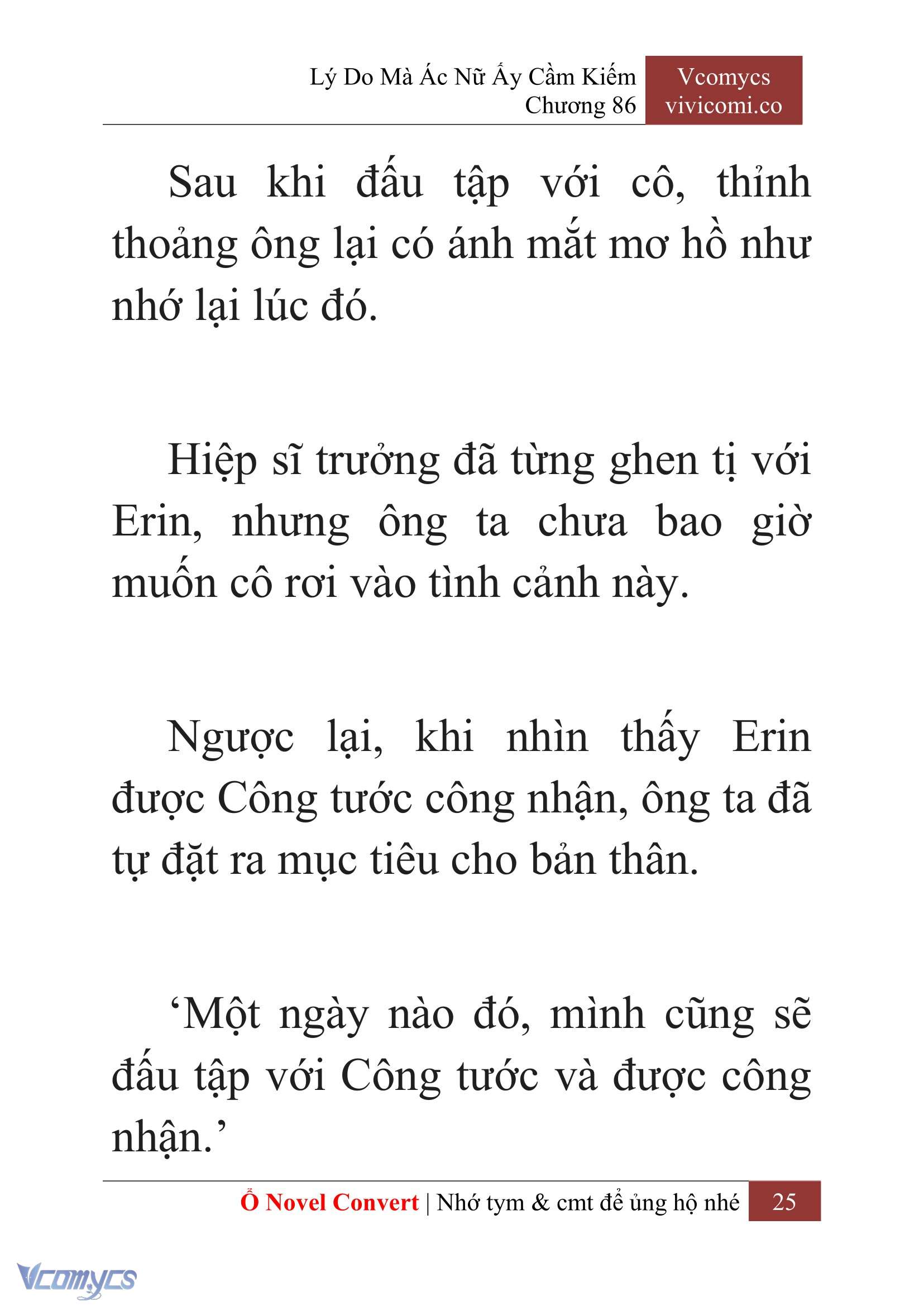 [Novel] Lý Do Mà Ác Nữ Ấy Cầm Kiếm Chap 86 - Next Chap 87