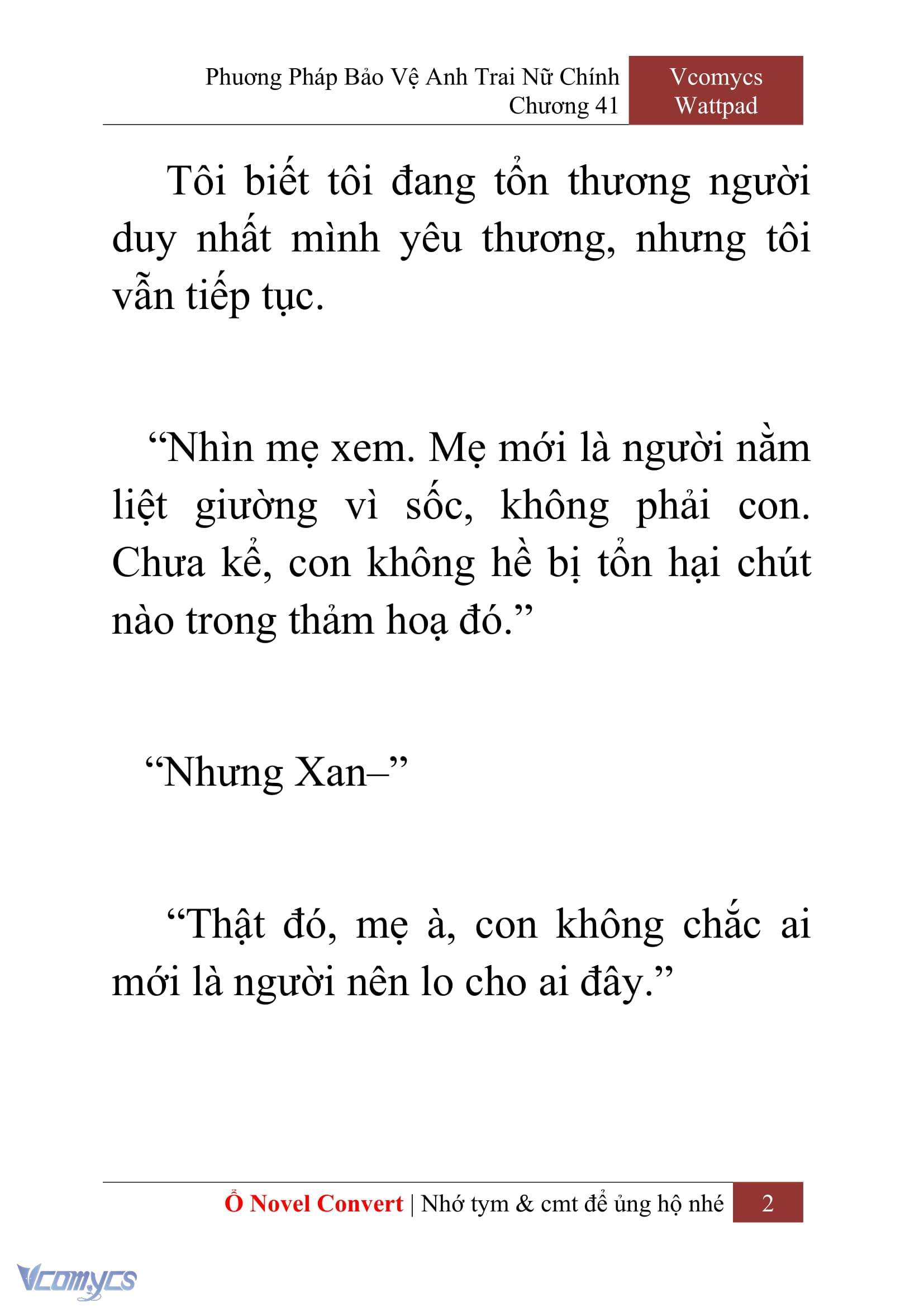 [Novel] Phương Pháp Bảo Vệ Anh Trai Nữ Chính Chap 41 - Trang 2