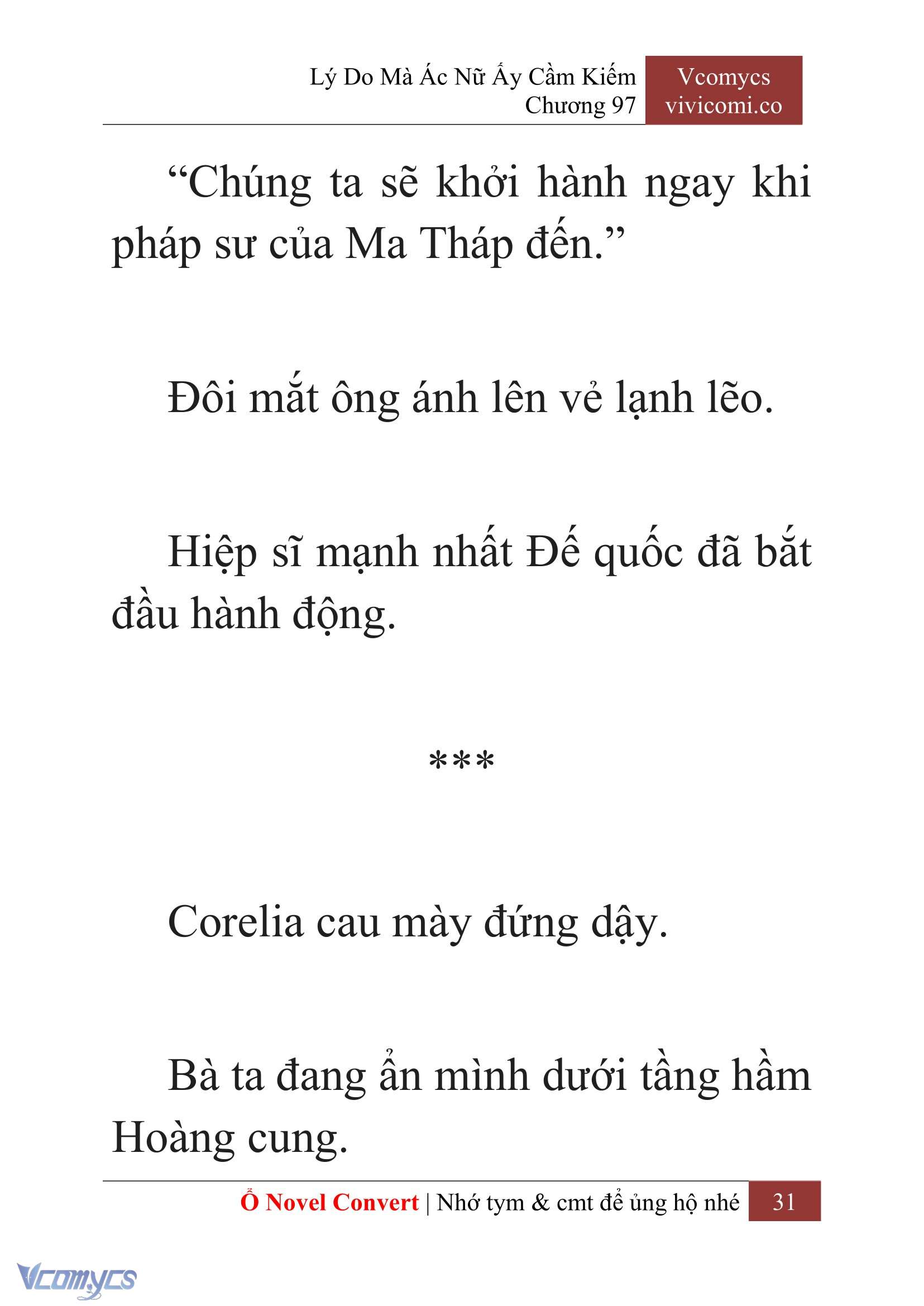 [Novel] Lý Do Mà Ác Nữ Ấy Cầm Kiếm Chap 97 - Next Chap 98