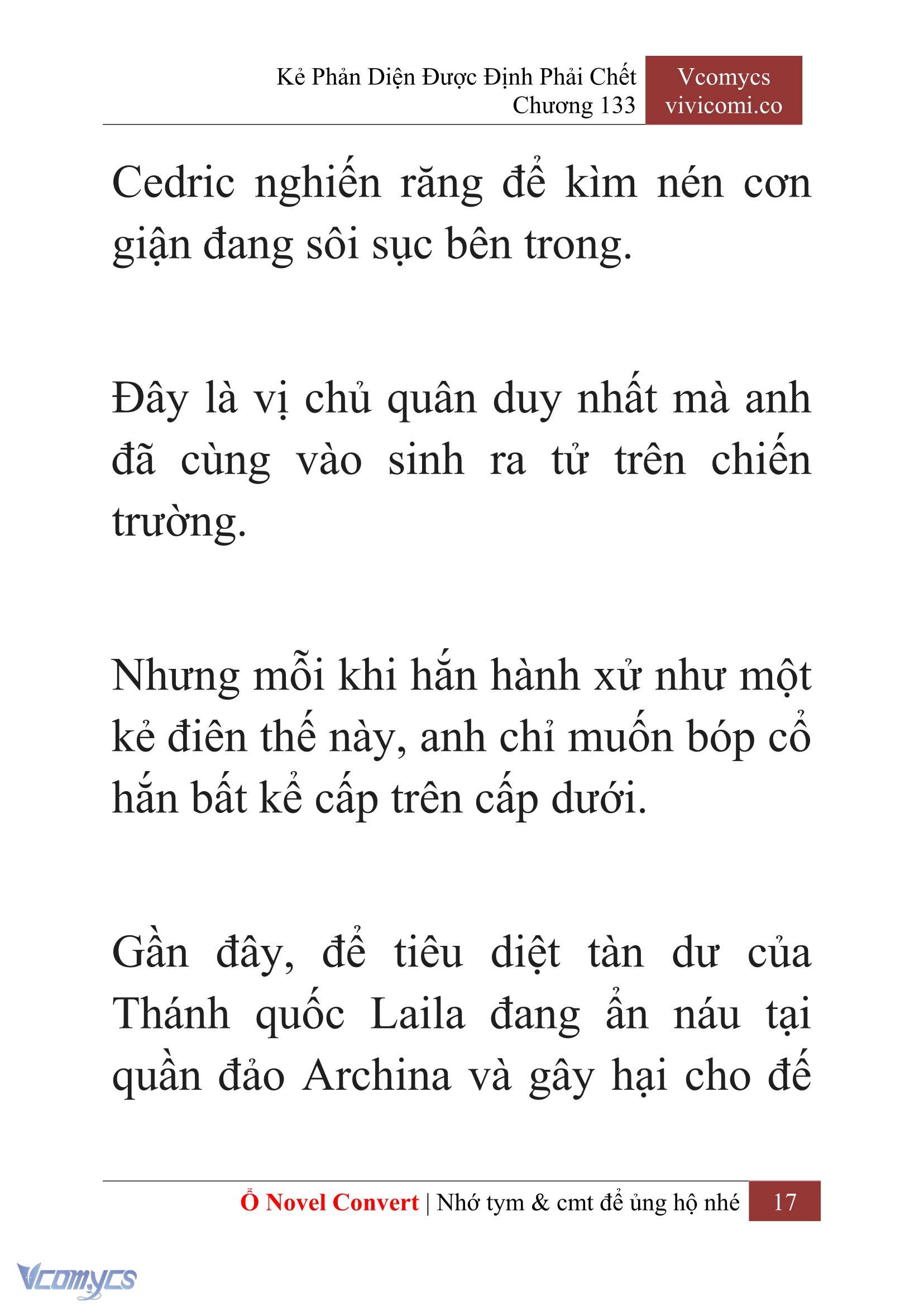 [Novel] Kẻ Phản Diện Được Định Phải Chết Chap 133 - Trang 2