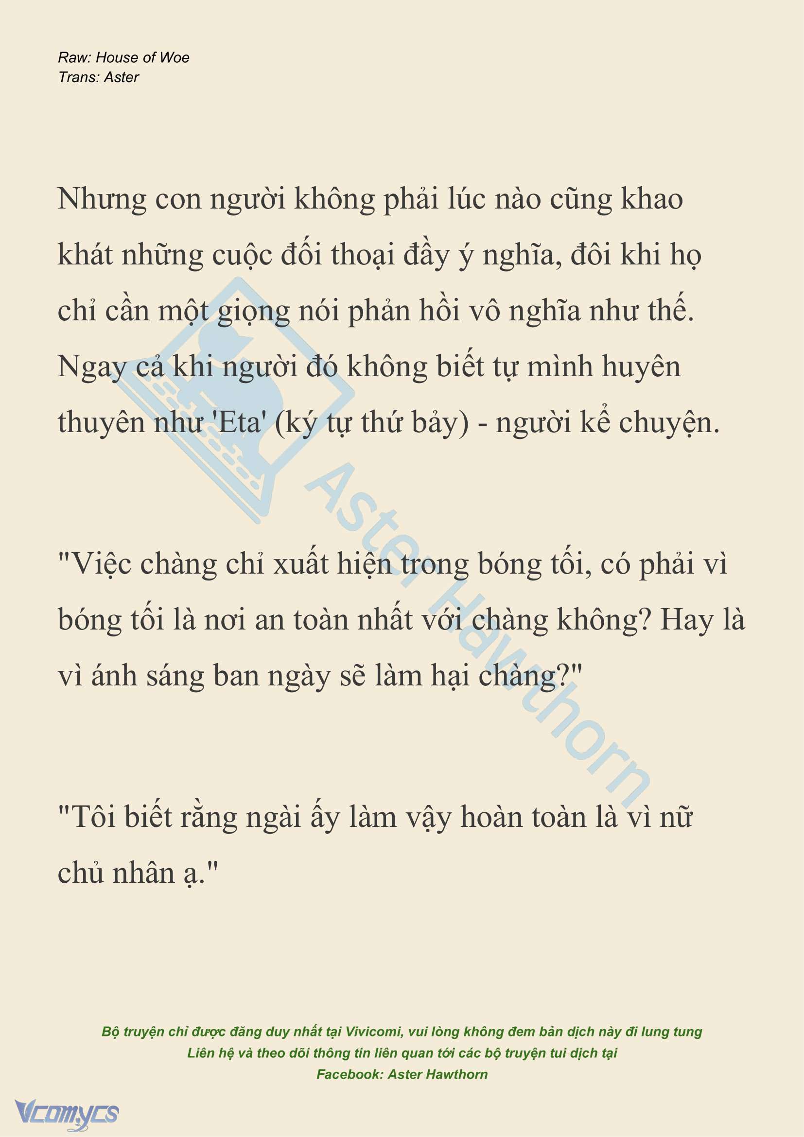 [NOVEL] Dành Cho Các Nữ Thần: Dành cho Psyche Chap 21 - Trang 2