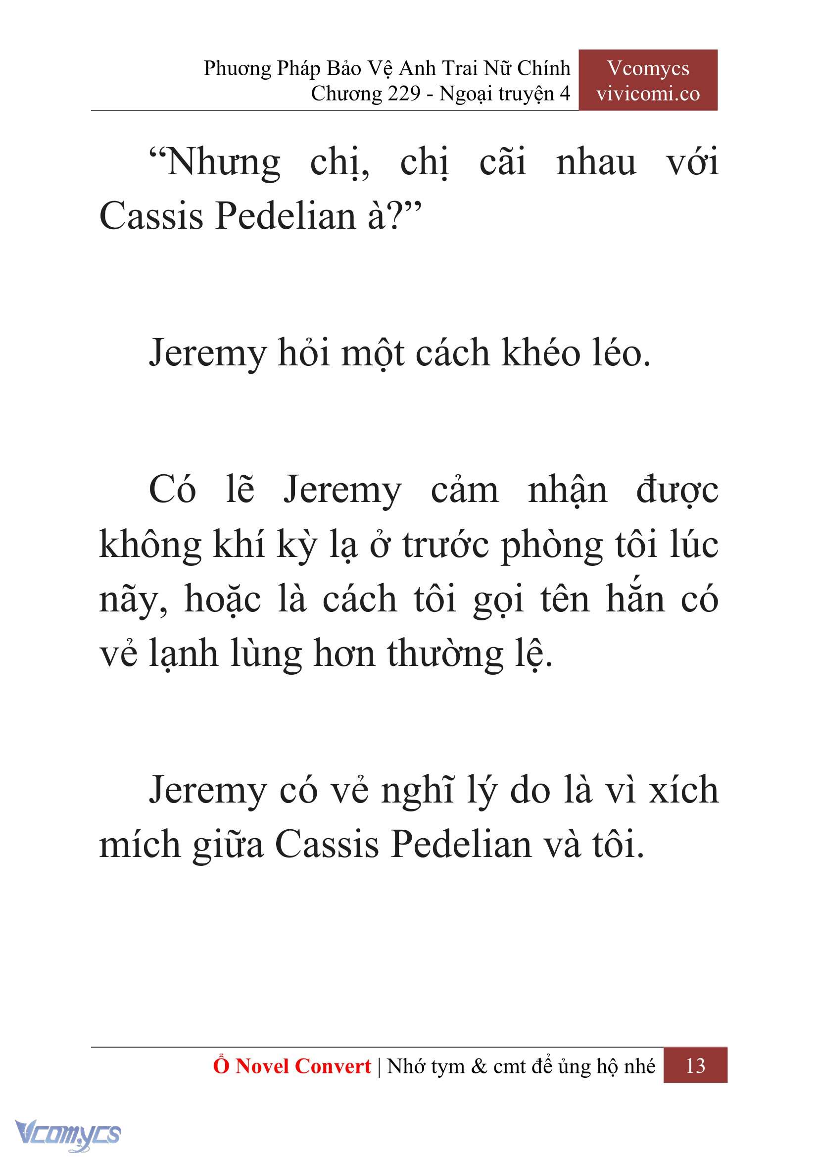 [Novel] Phương Pháp Bảo Vệ Anh Trai Nữ Chính Chap 229 - Trang 2