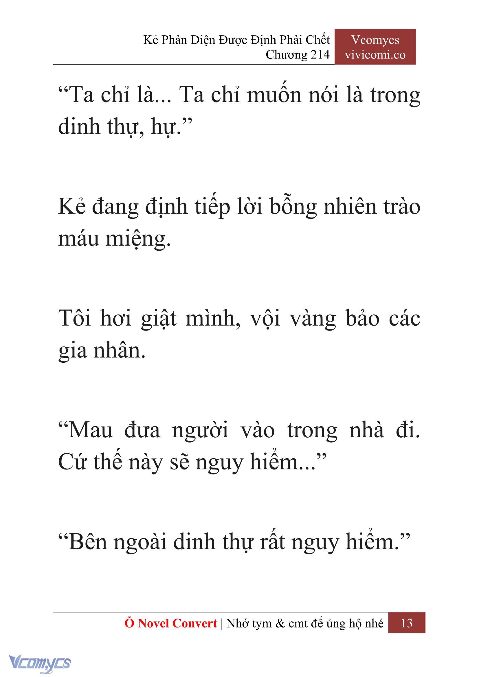 [Novel] Kẻ Phản Diện Được Định Phải Chết Chap 214 - Next Chap 215