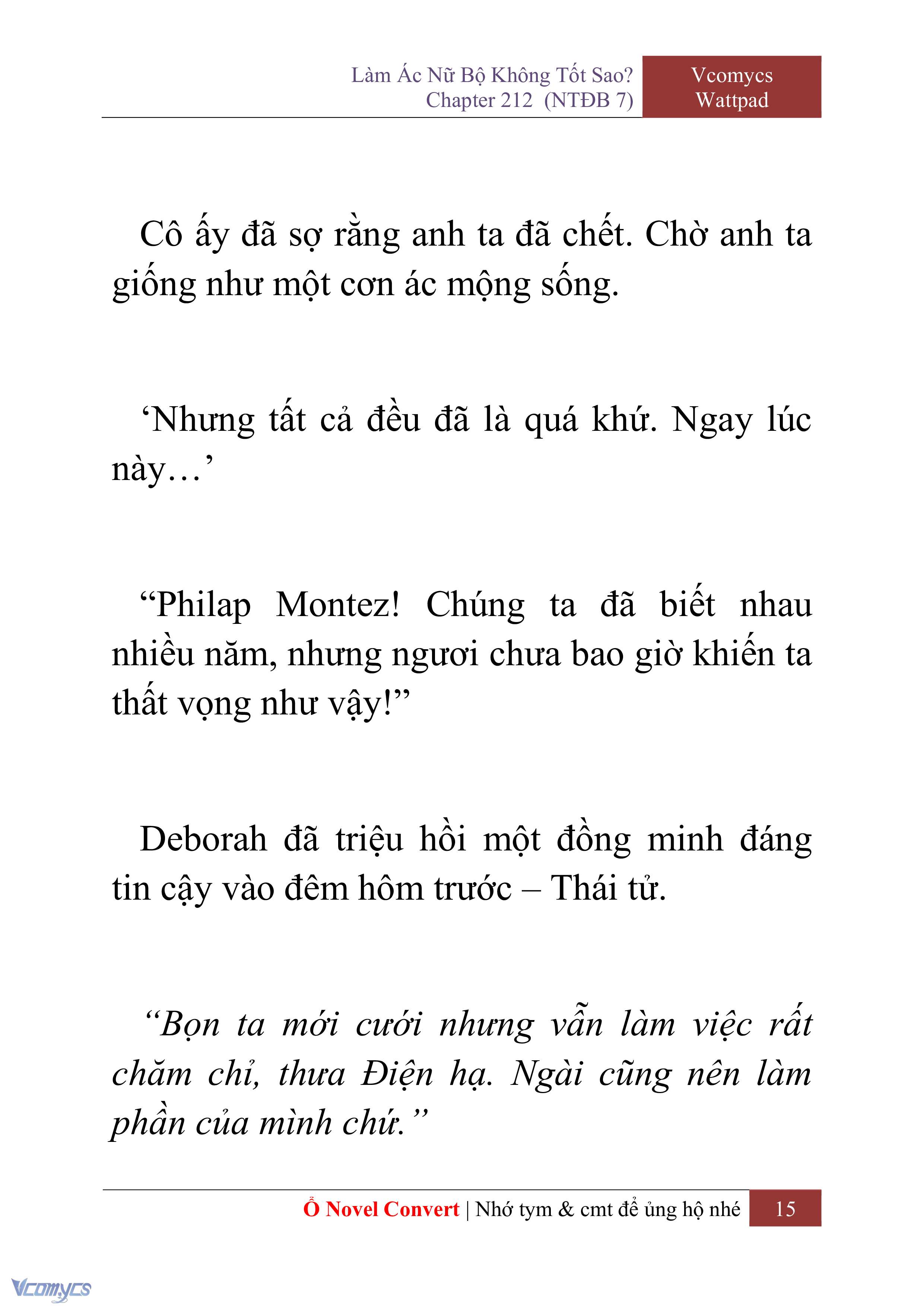 [Novel] Làm Ác Nữ Bộ Không Tốt Sao? Chap 212 - Trang 2