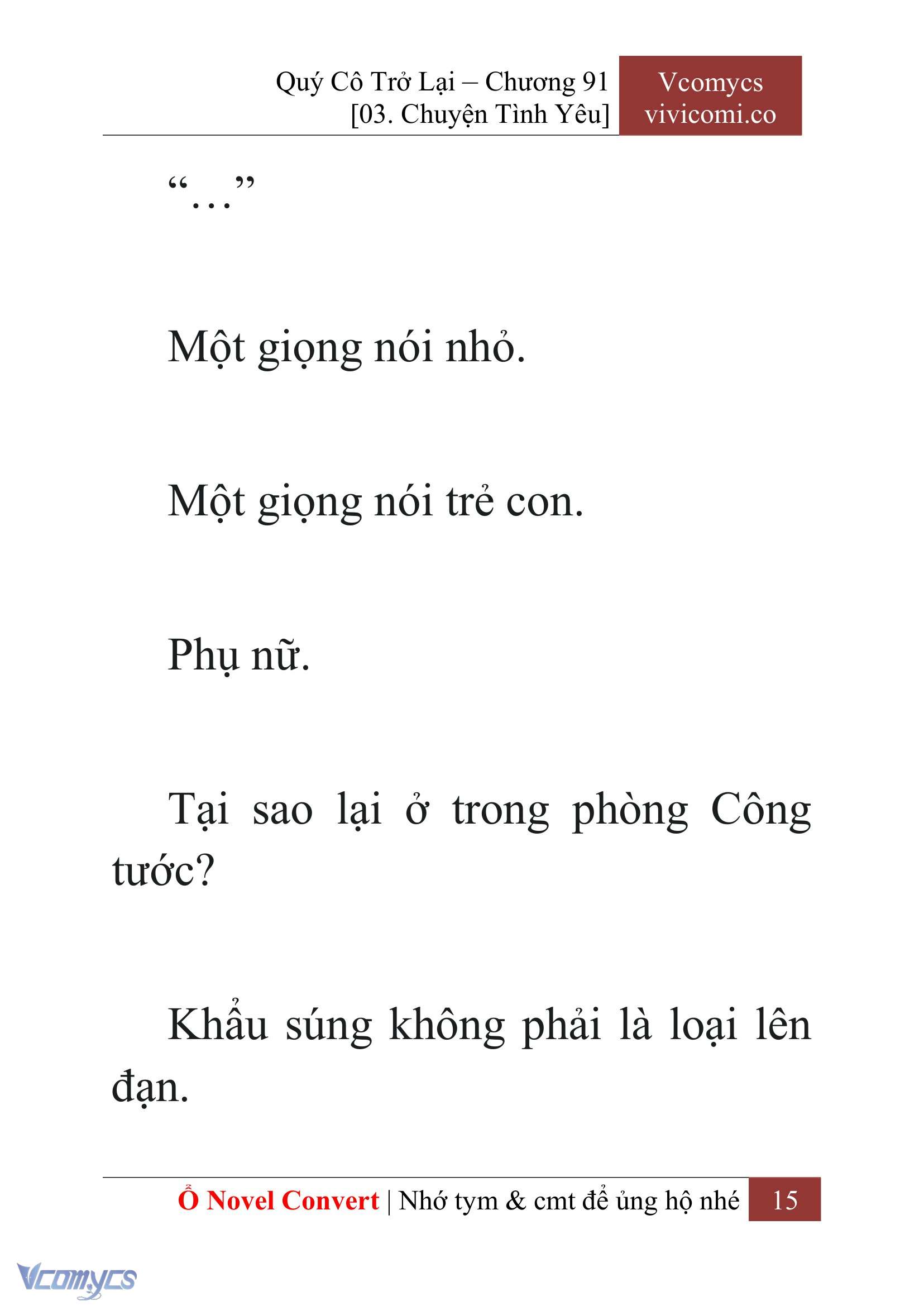 [Novel] Quý Cô Trở Lại Chap 91 - Trang 2